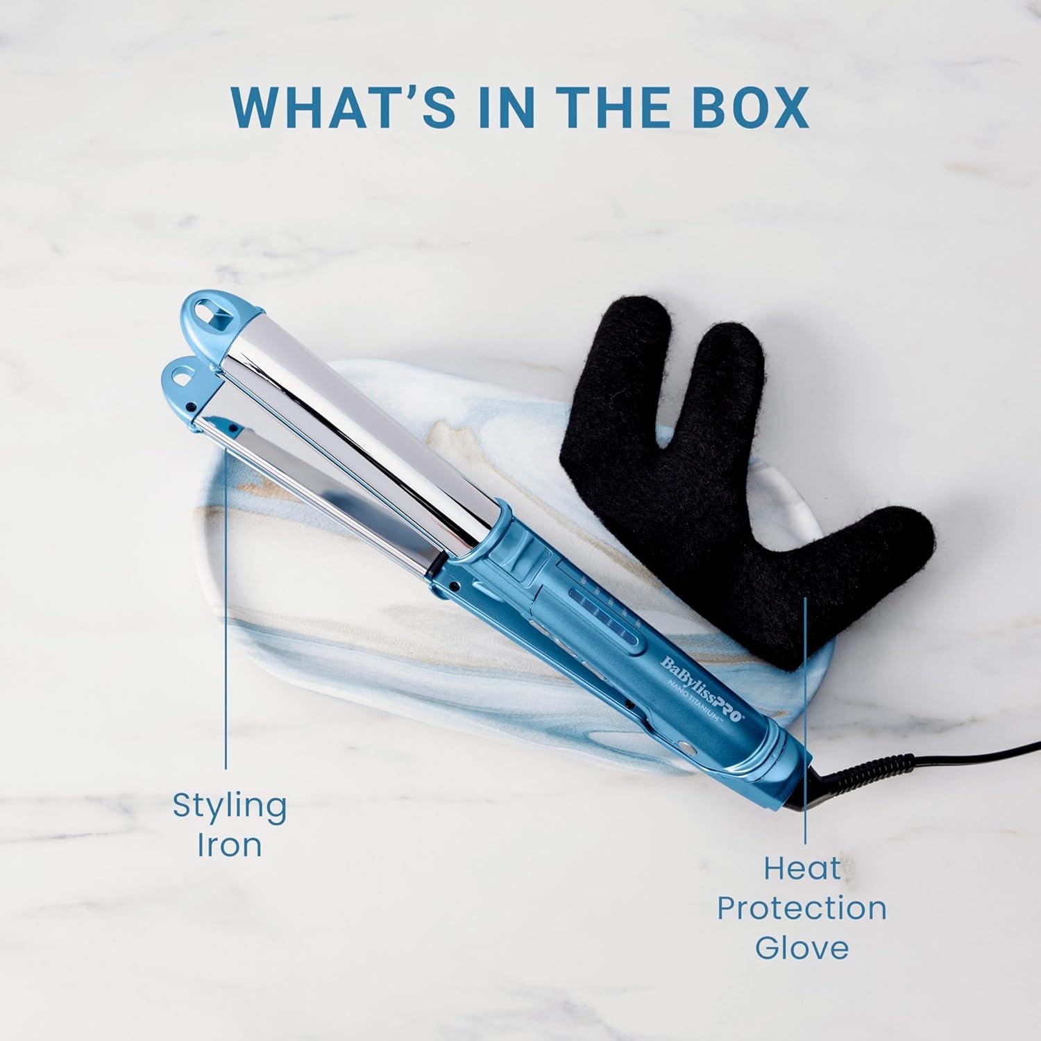 Plancha de Pelo BaBylissPRO 1" Acero Inoxidable Alisado