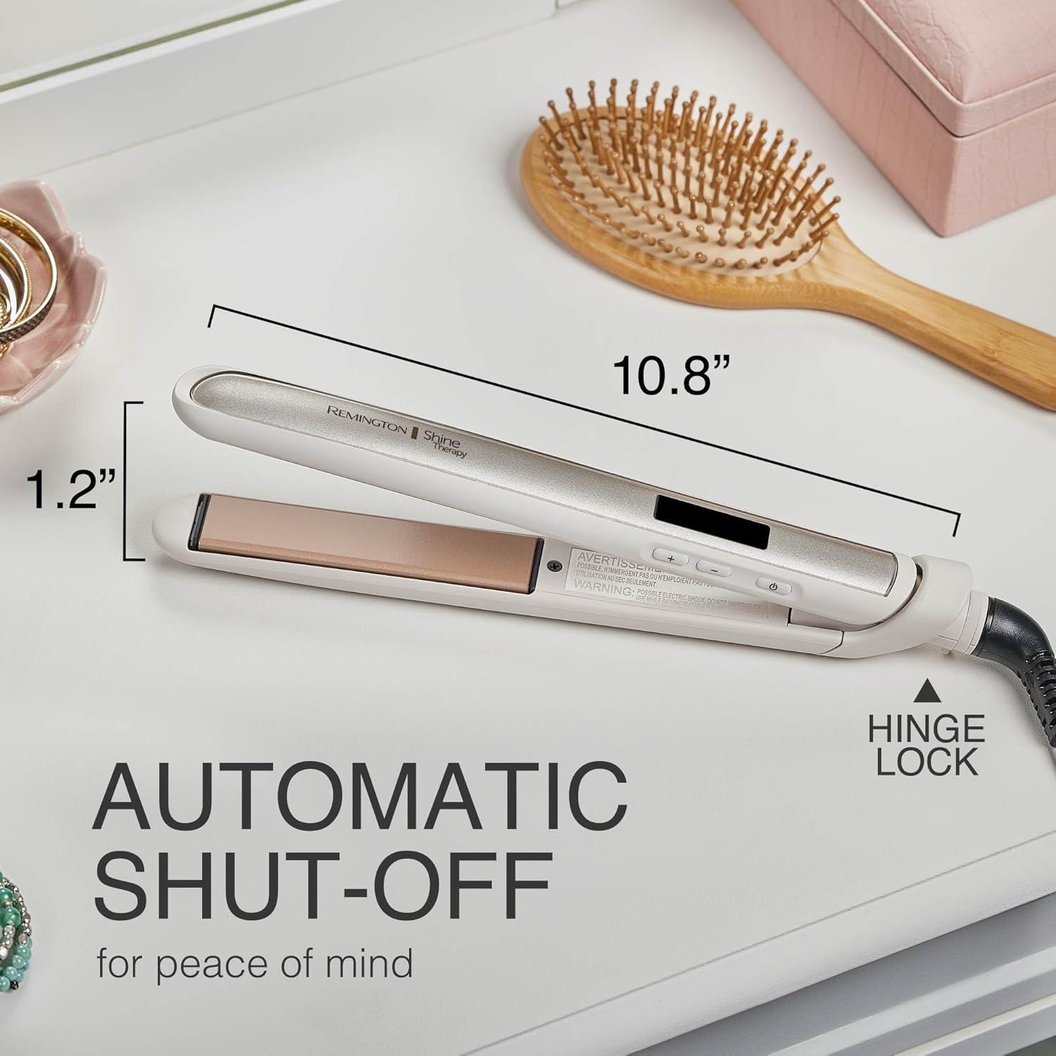 Plancha de Pelo Remington Shine Therapy 1" Cerámica Profesional