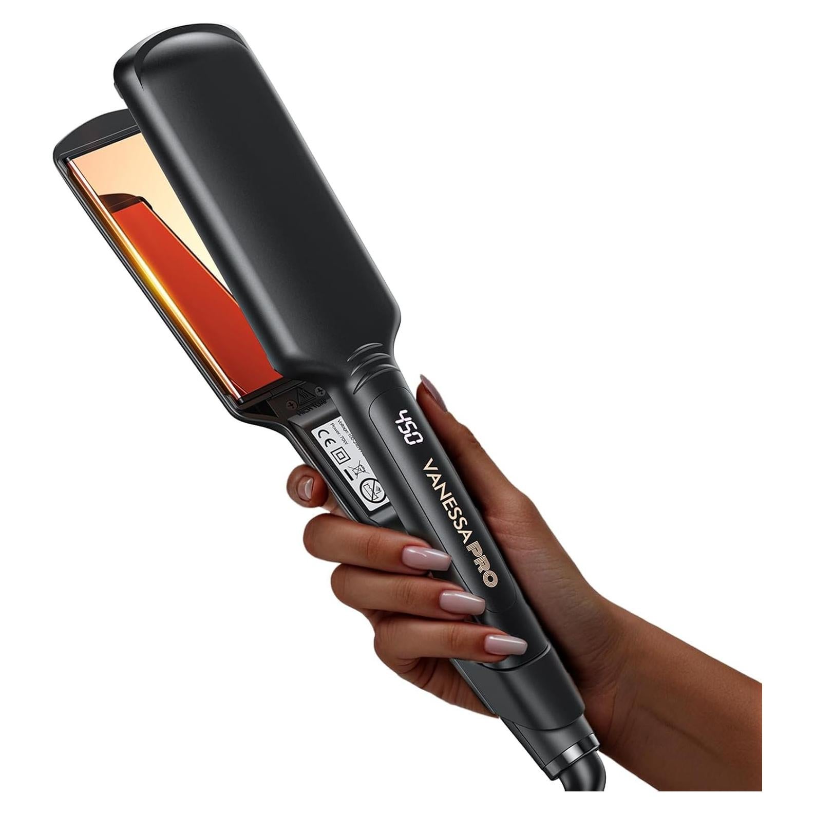 Plancha de Pelo Titanio 100% Puro VANESSA LM-133 5 cm