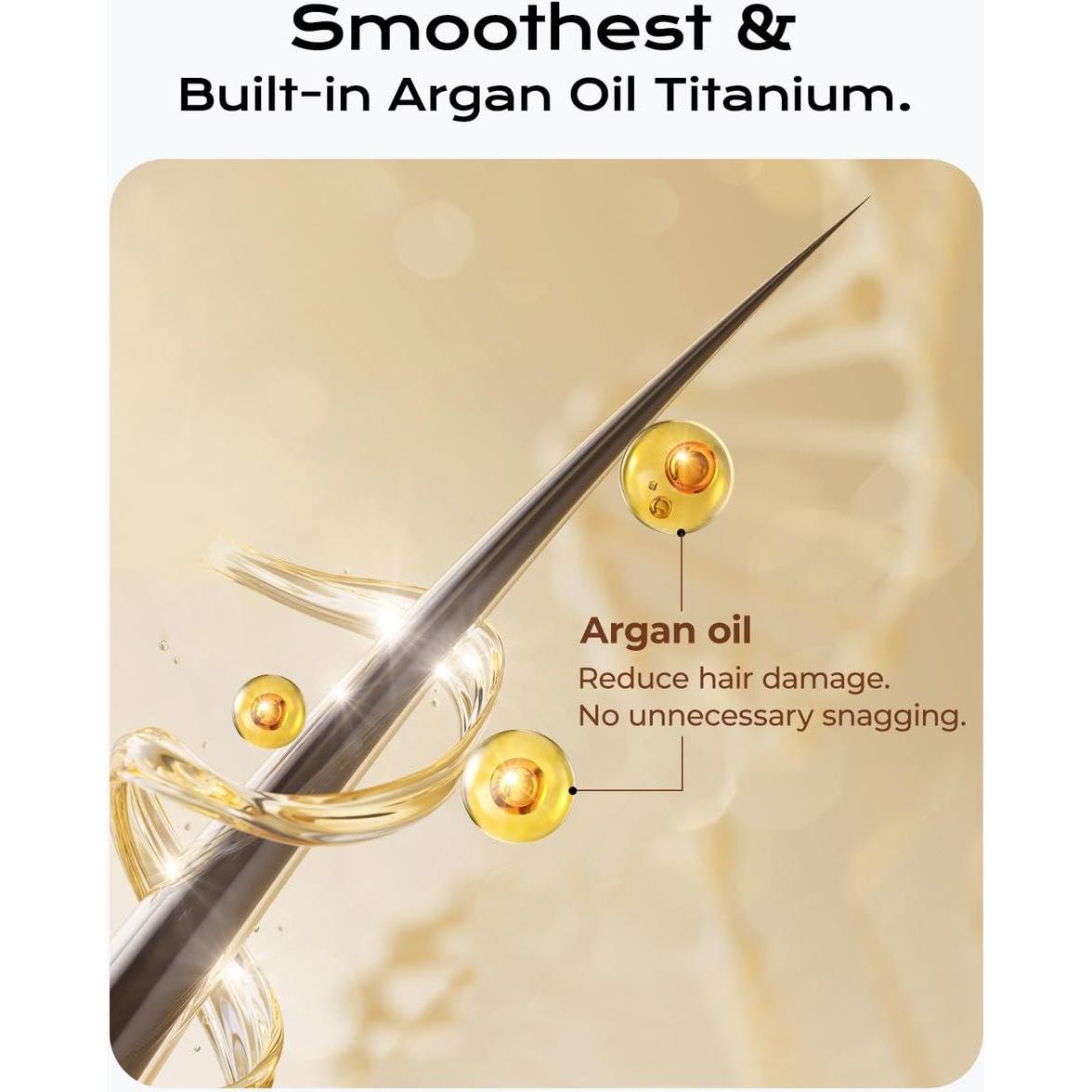 Plancha de Pelo Titanio 100% Puro VANESSA LM-133 5 cm