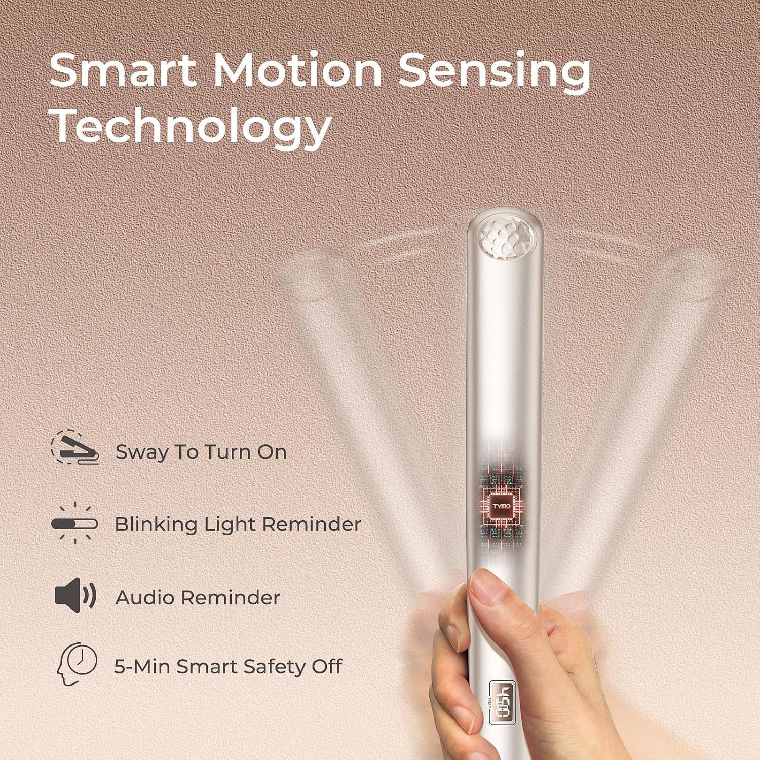 Plancha de Pelo TYMO Titanio 1" Profesional Viaje 32 Temperaturas