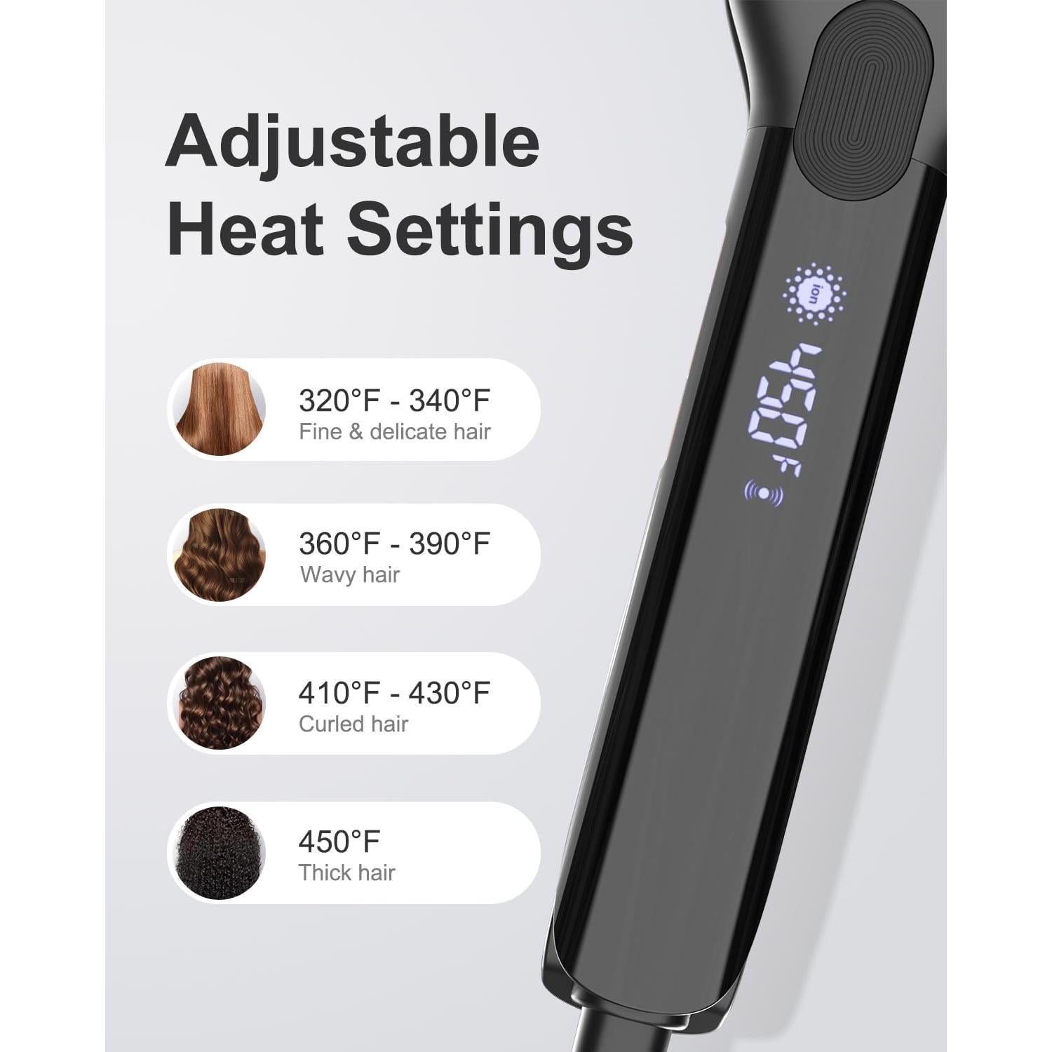 Plancha de Pelo Annlary S3207W 1.75" Infrarroja y Iónica