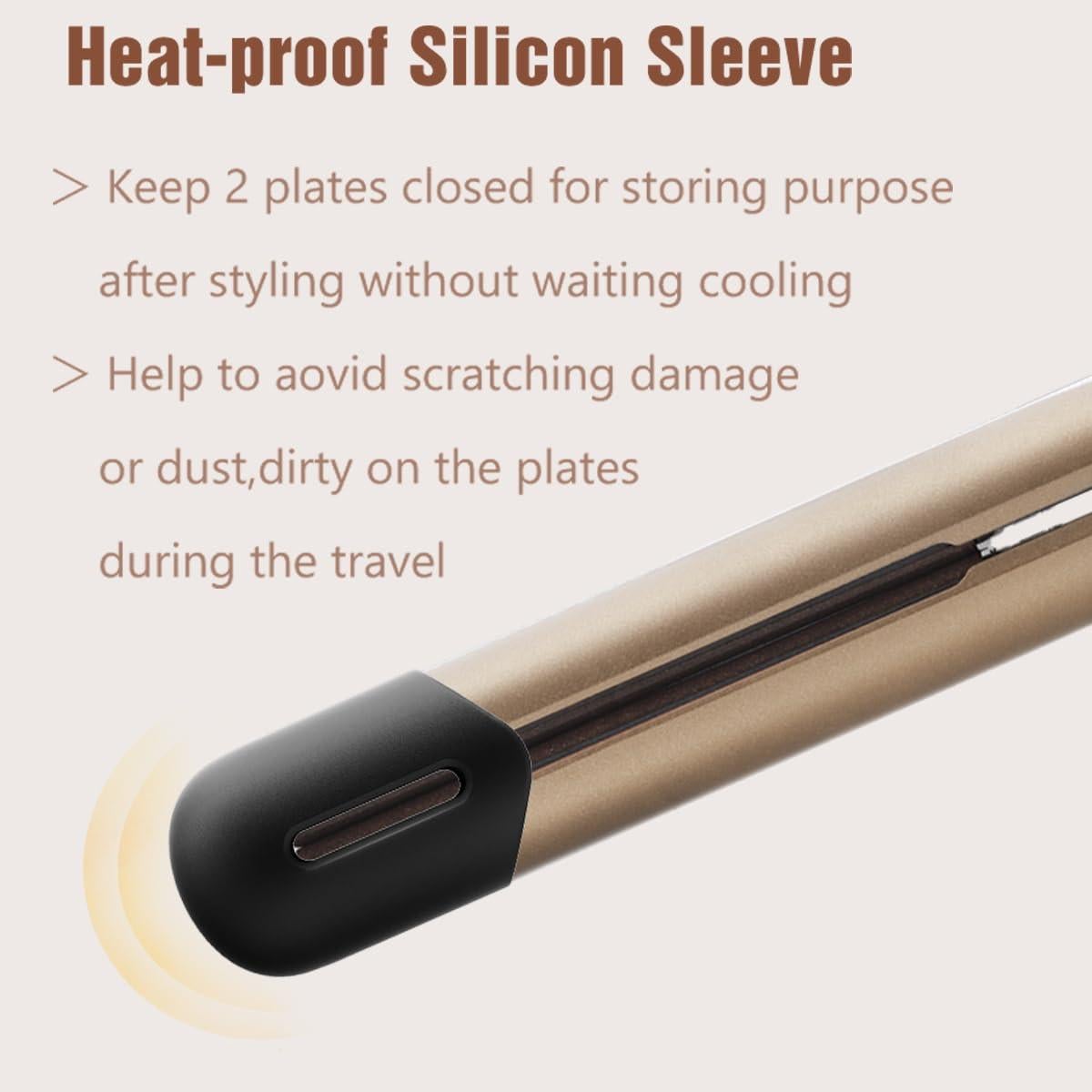 Plancha de Pelo NITION Cerámica Tourmalina 1" 232°C Doble Voltaje