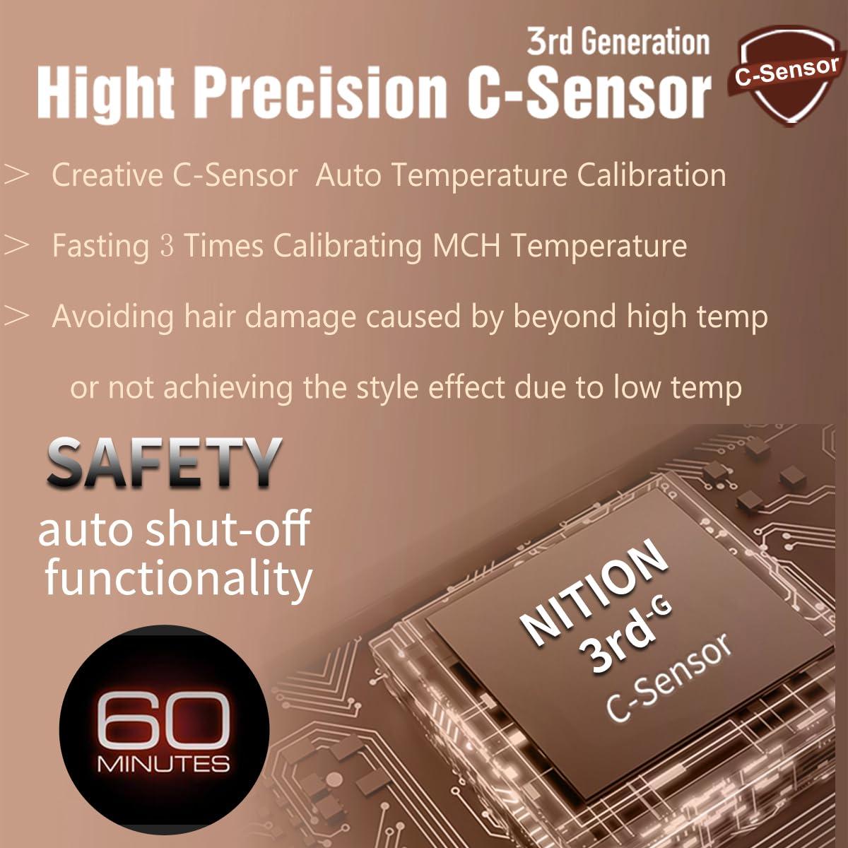 Plancha de Pelo NITION Cerámica Tourmalina 1" 232°C Doble Voltaje