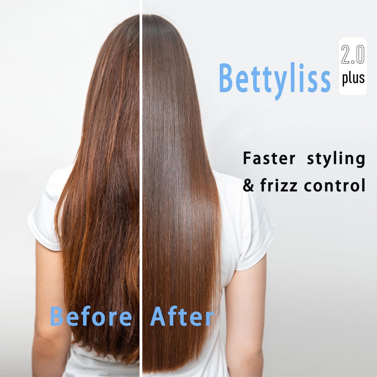 Plancha de Pelo de Vapor Bettyliss Profesional 30.48cm Negro