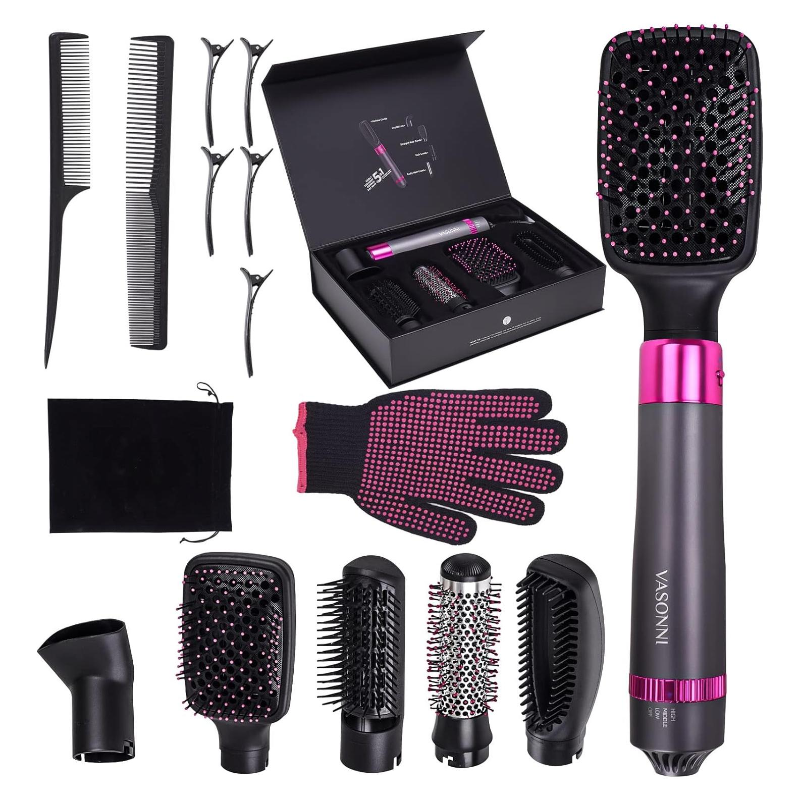 Cepillo Secador de Cabello 5 en 1 VASONNI Iones Negativos