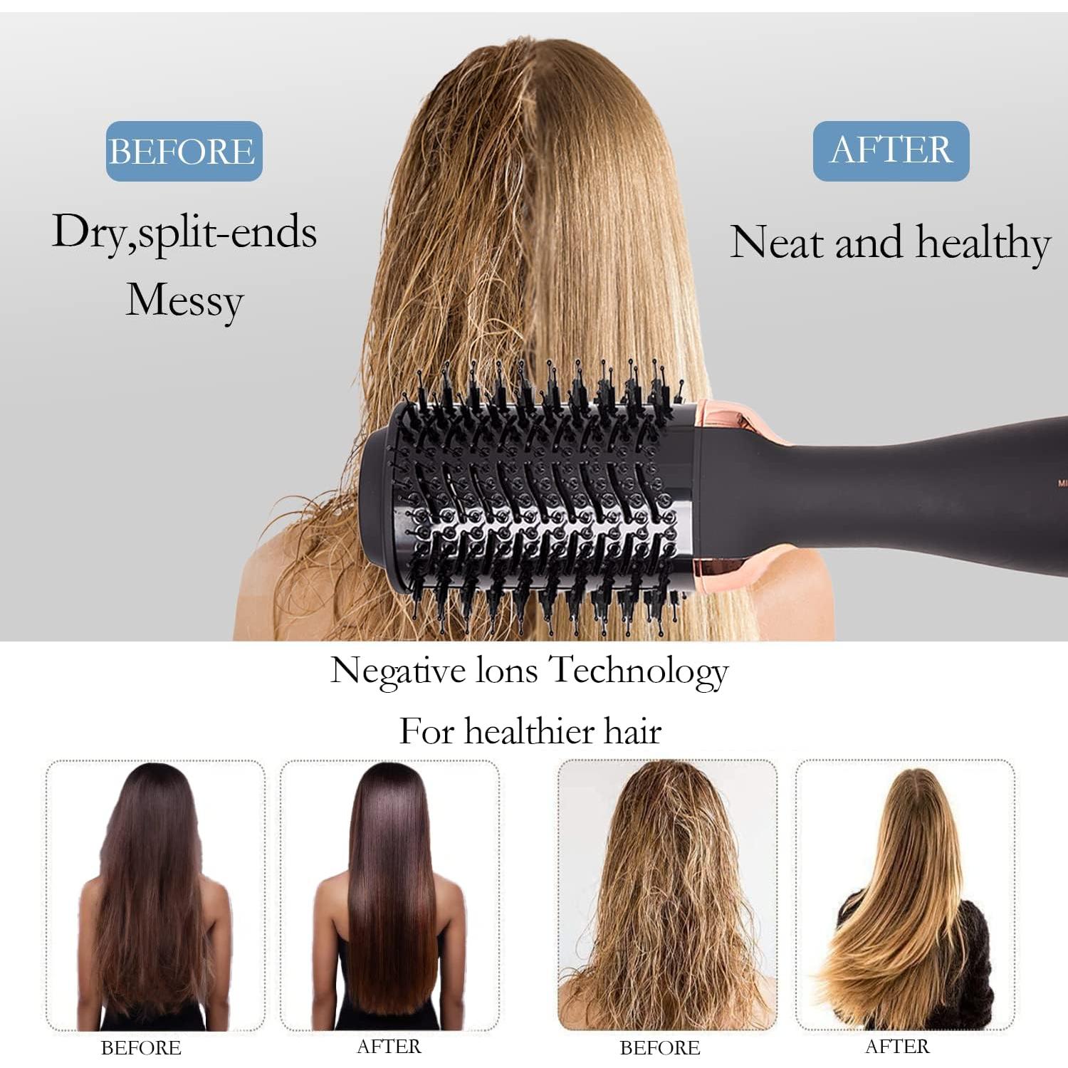 Cepillo Secador de Cabello Nothers 3 Niveles Calor Iónico Negro