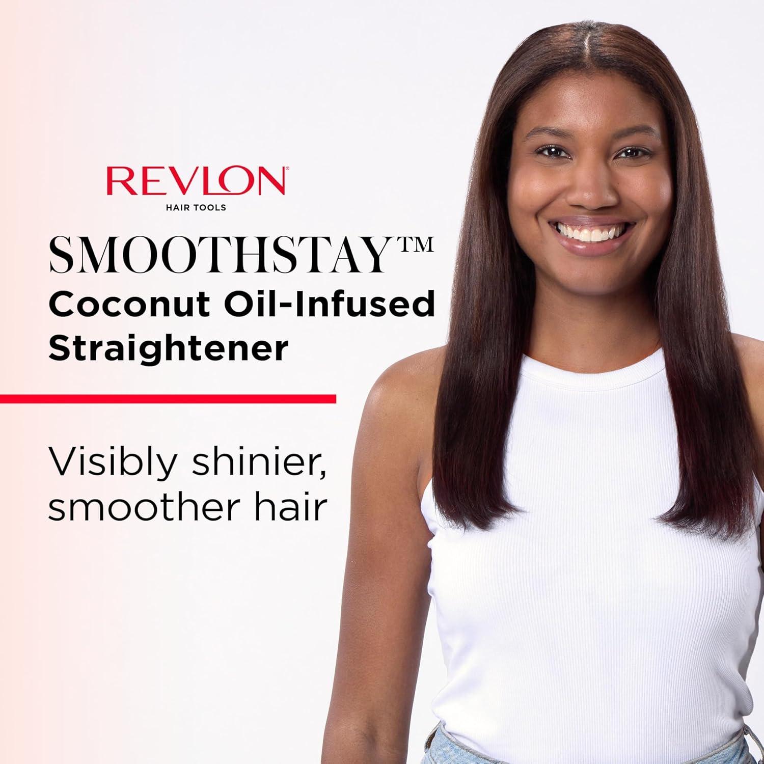 Plancha de Pelo Revlon SmoothStay 1" Cerámica con Aceite de Coco