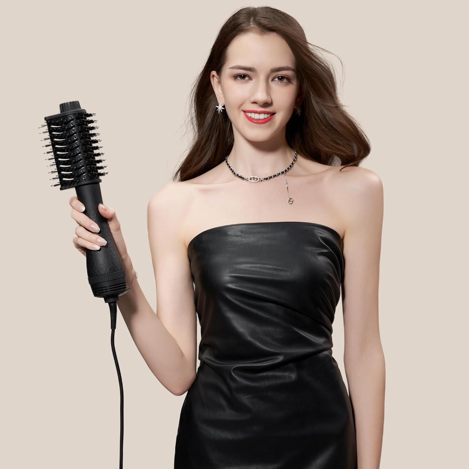 Cepillo Secador AINA 2-en-1 60MM Titanio 3 Calores 110V