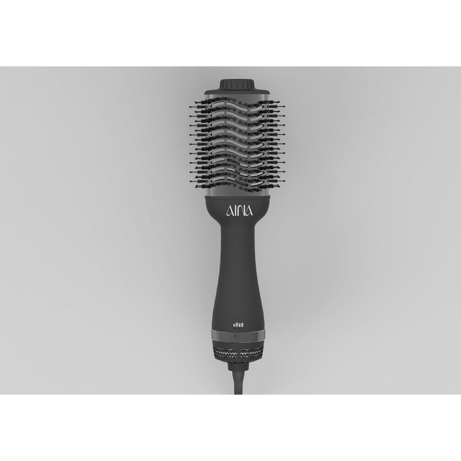 Cepillo Secador AINA 2-en-1 60MM Titanio 3 Calores 110V