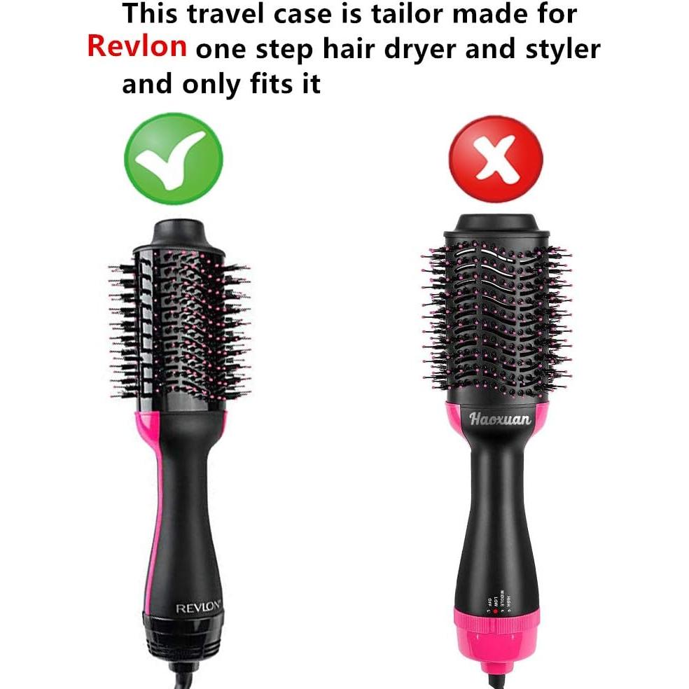 Funda de viaje dura Brappo para secador Revlon One-Step
