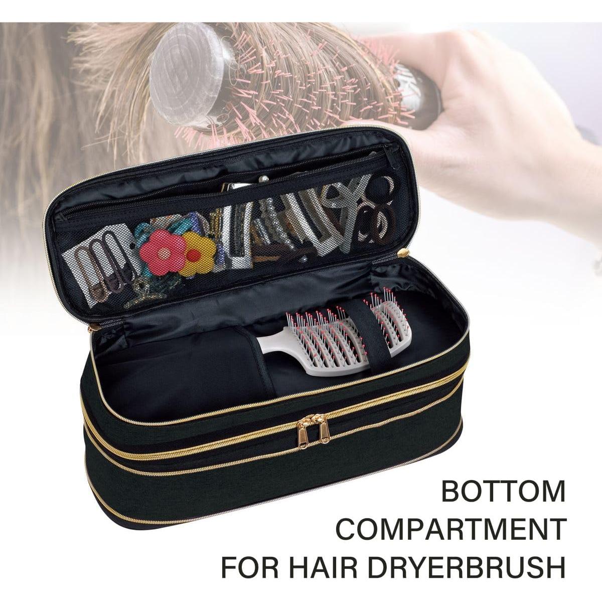 Funda de viaje UOZL para secador de pelo y herramientas de cabello