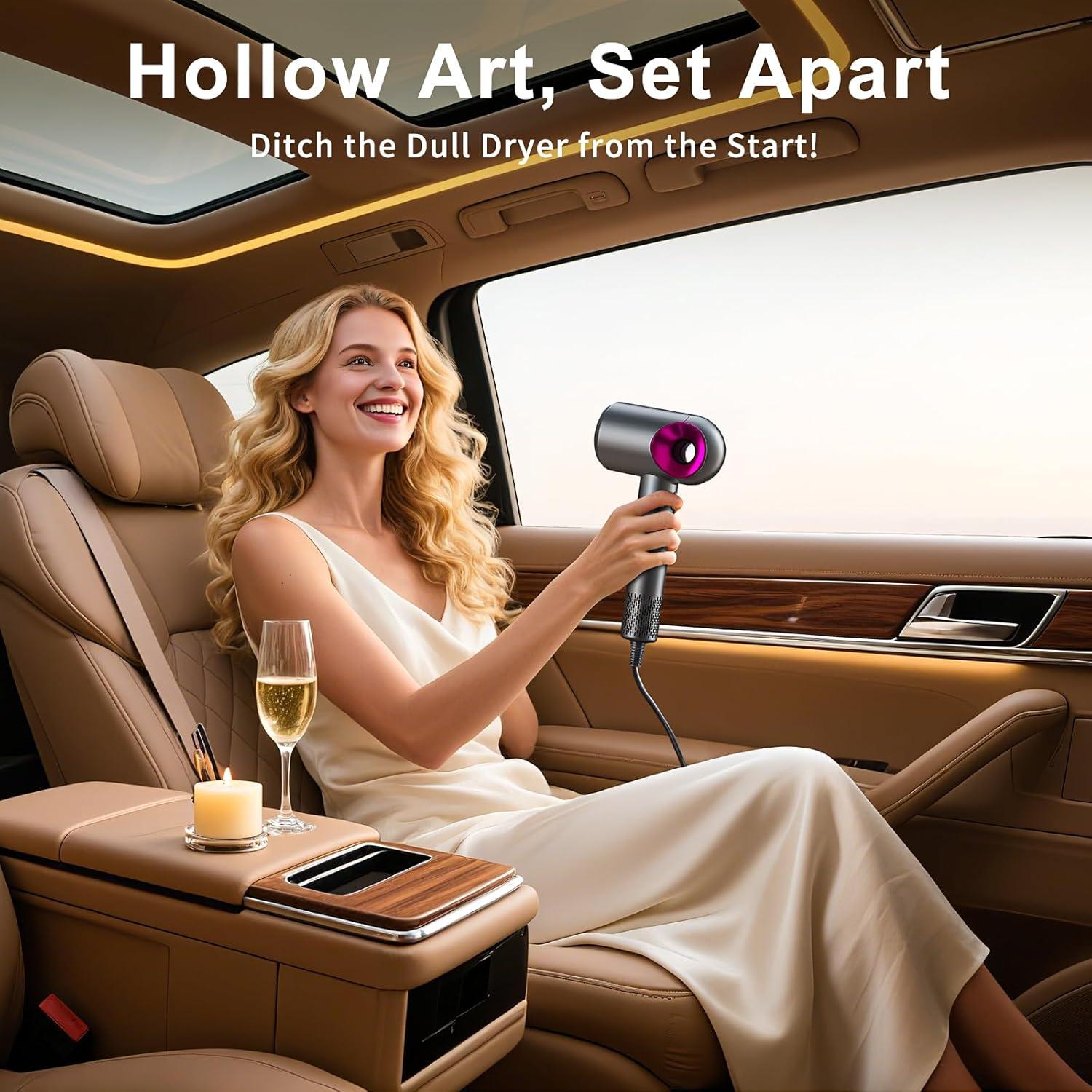 Secador de Pelo Iónico Profesional Leite T9 0.61 kg Gris Púrpura