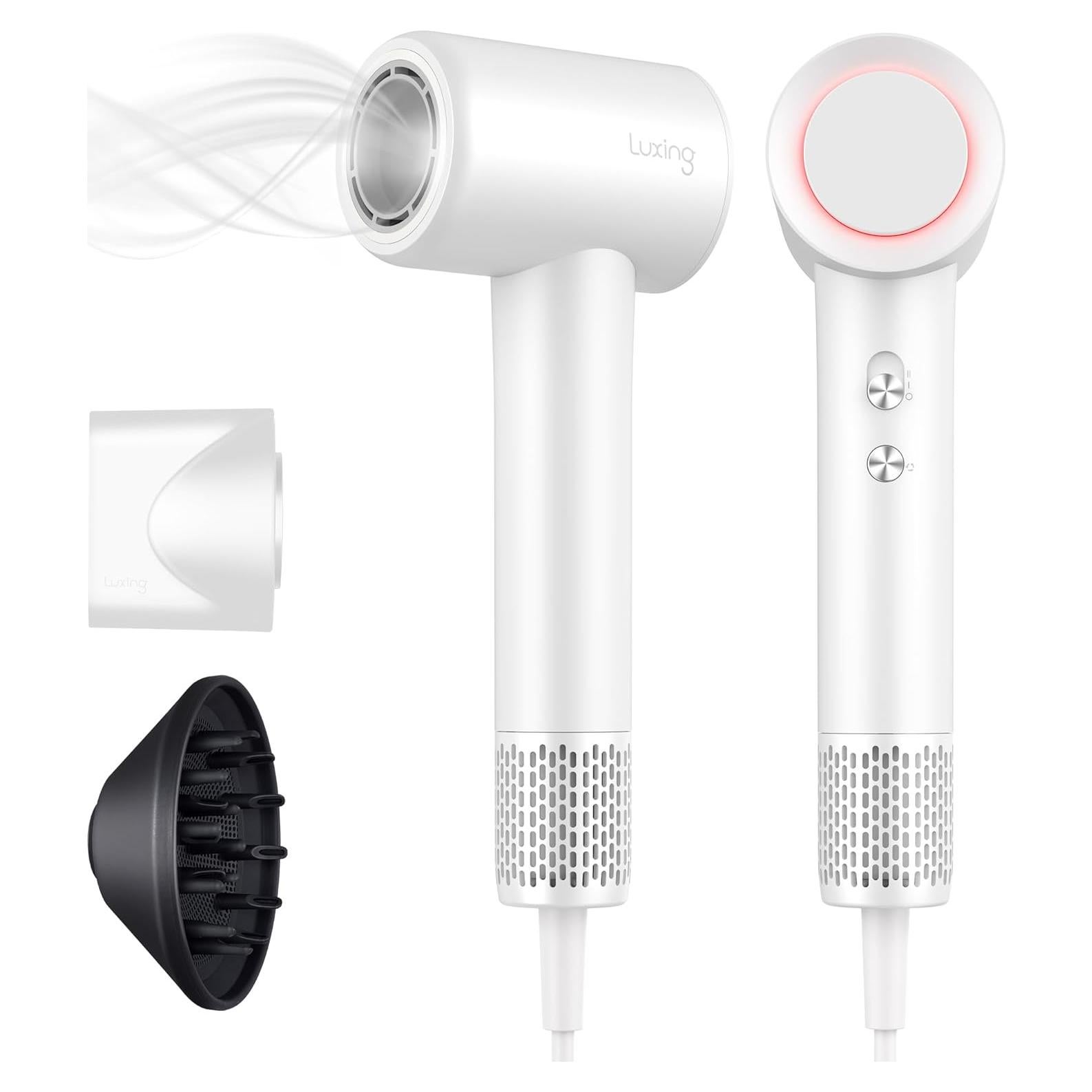Secador de Pelo Luxing TurboLux 1500W Iones Negativos Blanco
