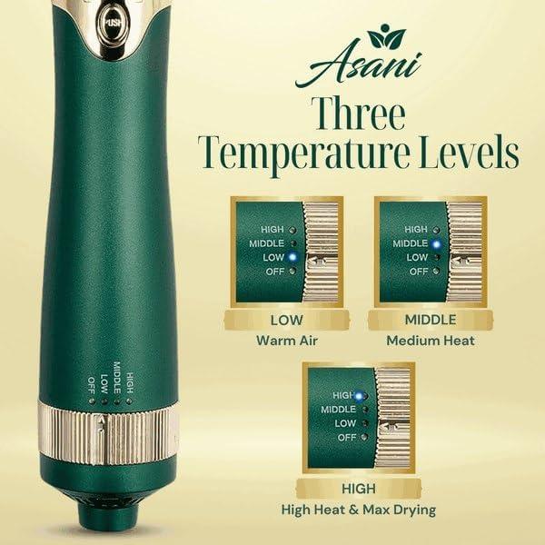 Cepillo de Aire Caliente Multifuncional Asani - 4 en 1 con 3 Cabezas