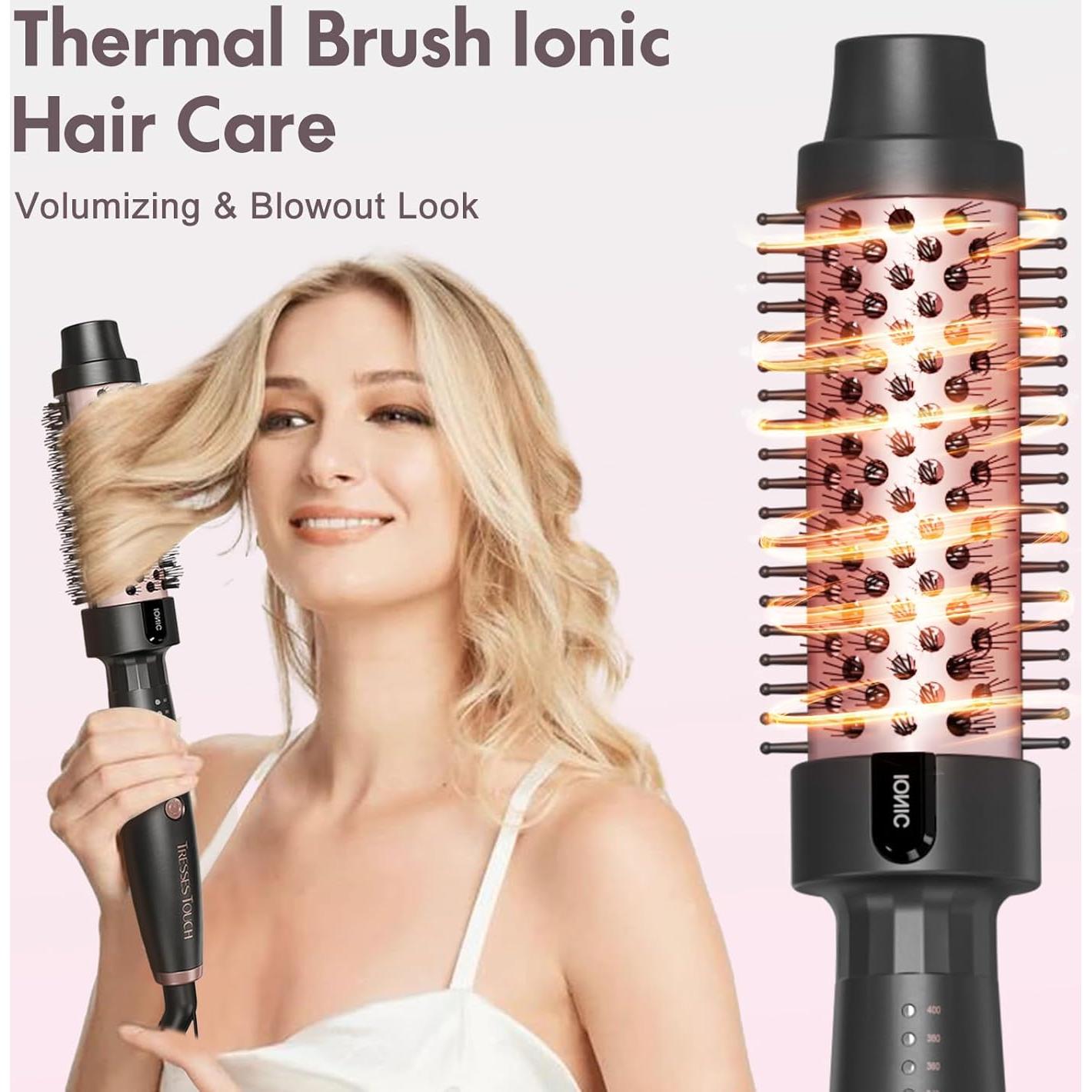 Cepillo Térmico Tresses Touch 1.5" Iones Negativos 5 Temperaturas