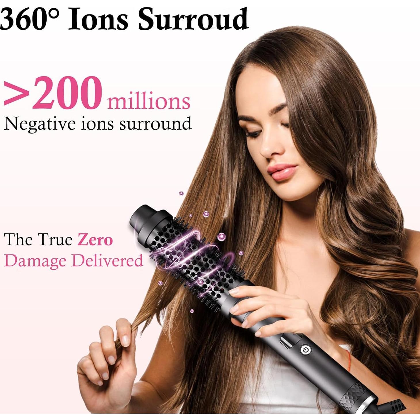 Cepillo Térmico DAILYLIFE 1.5" con Iones Negativos y Calor Rápido