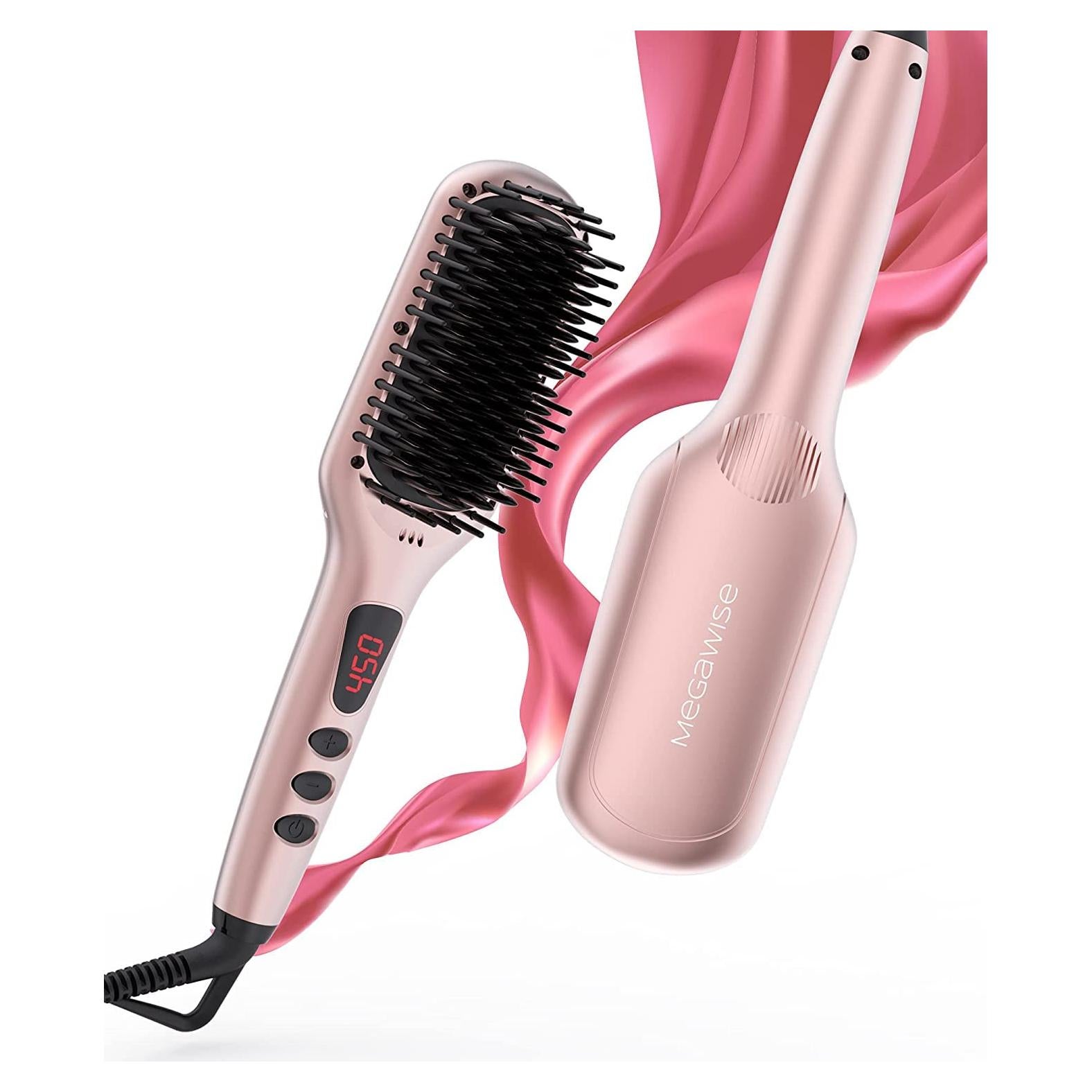 Cepillo Alisador Cerámico MEGAWISE KL-1025 232°C Anti-frizz