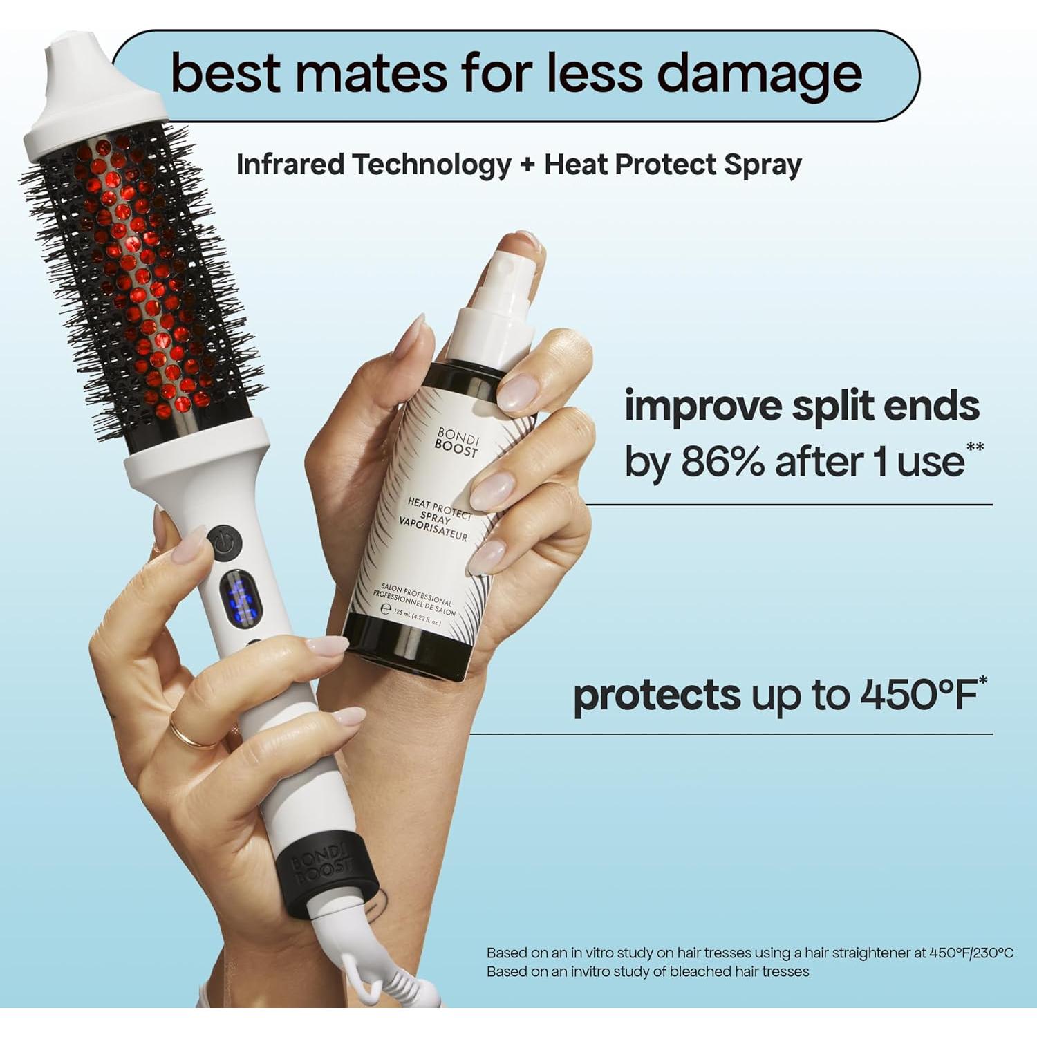 Cepillo Térmico Infrarrojo BONDIBOOST 35.5cm - Cabello Suave