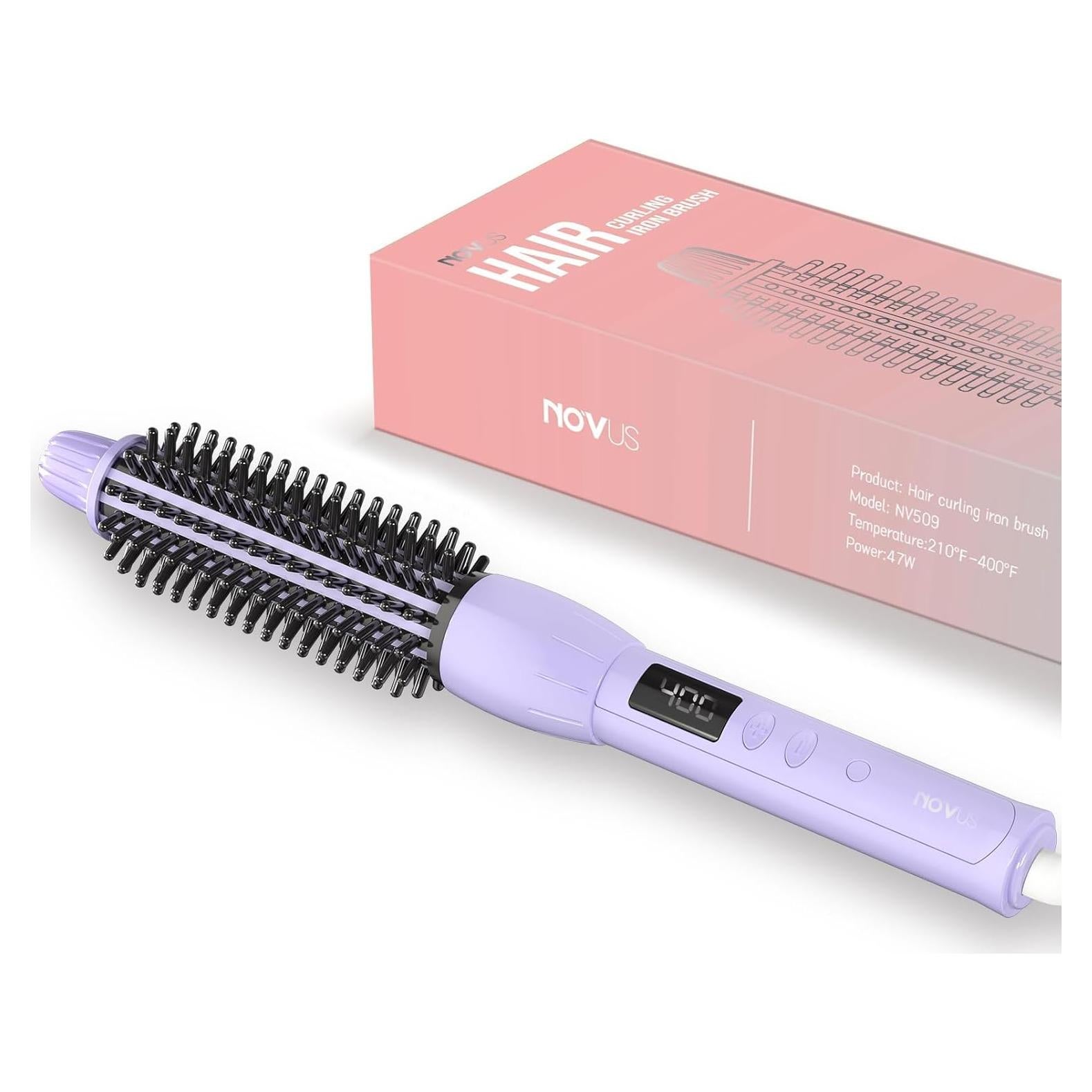 Cepillo Rizador NOVUSPRO 1" con Pantalla LED y 3 Temperaturas