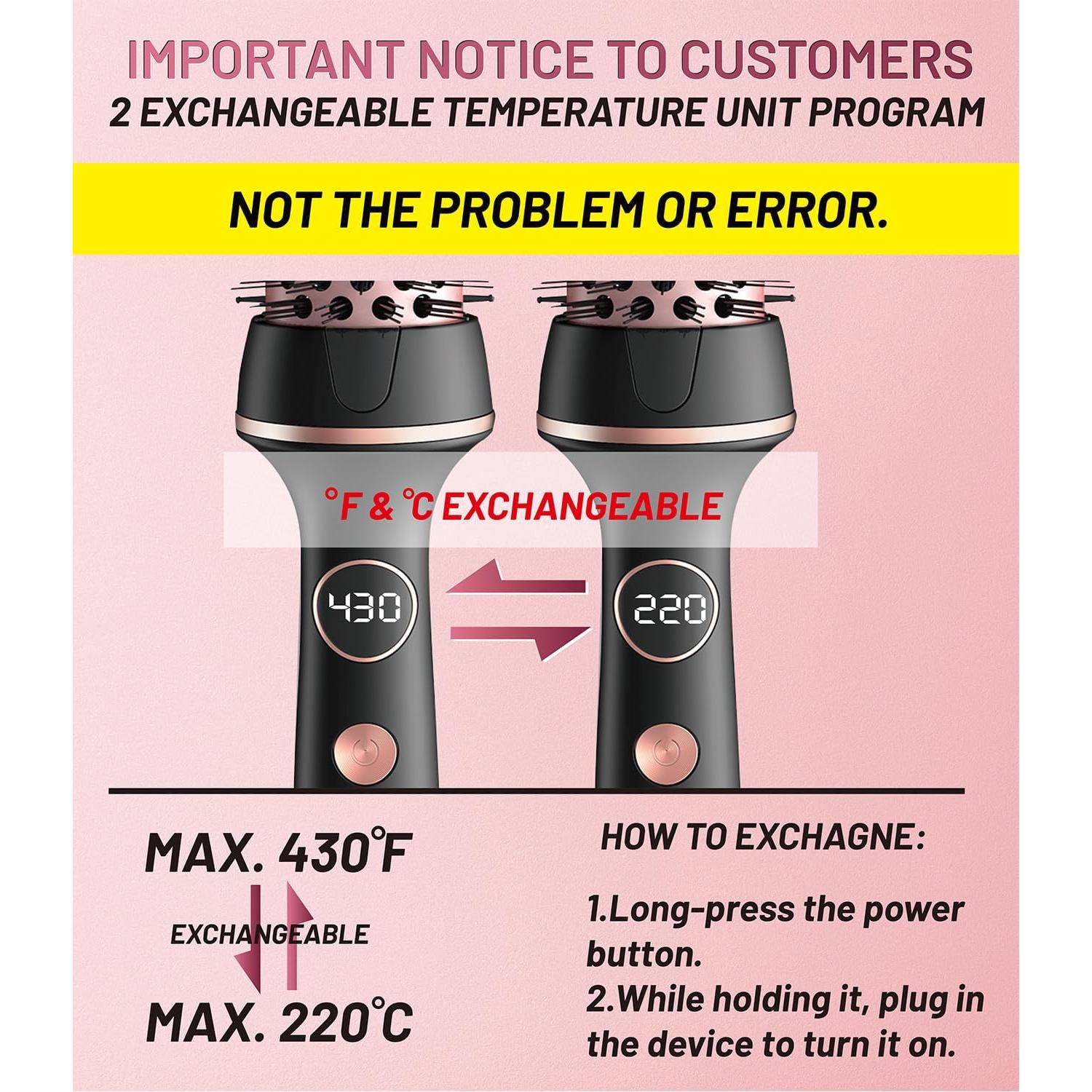 Cepillo Térmico Desalo 1.5" Negro - Voluminizador Iónico