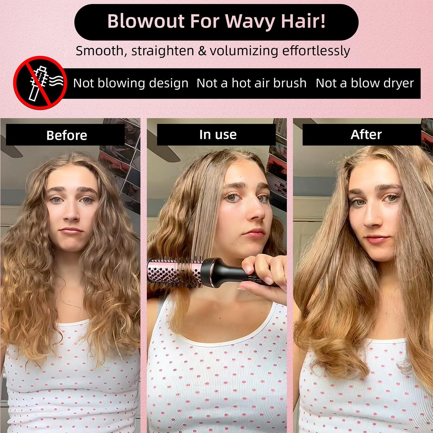 Cepillo Térmico Desalo 1.5" Negro - Voluminizador Iónico