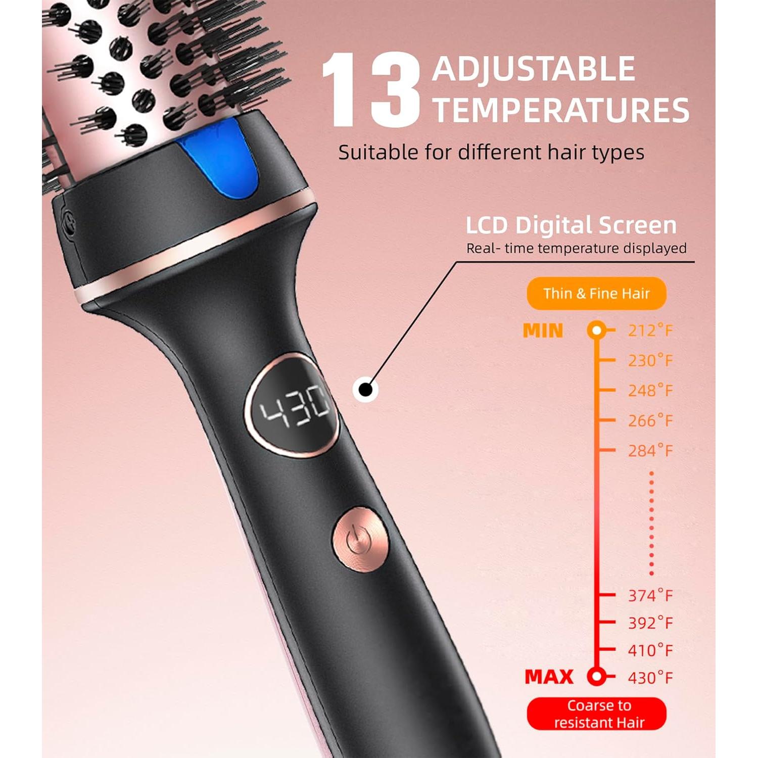 Cepillo Térmico Desalo 1.5" Negro - Voluminizador Iónico