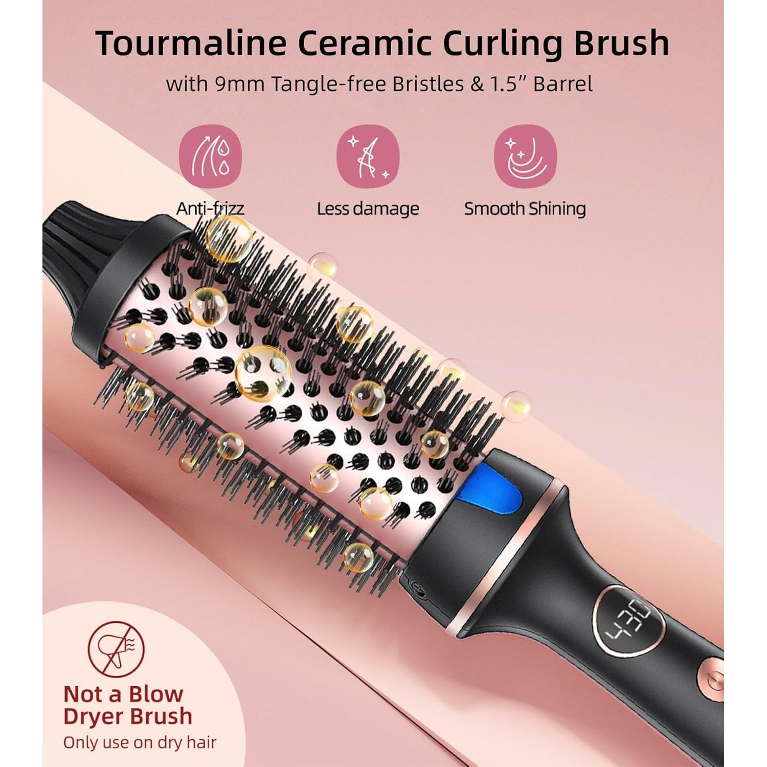 Cepillo Térmico Desalo 1.5" Negro - Voluminizador Iónico