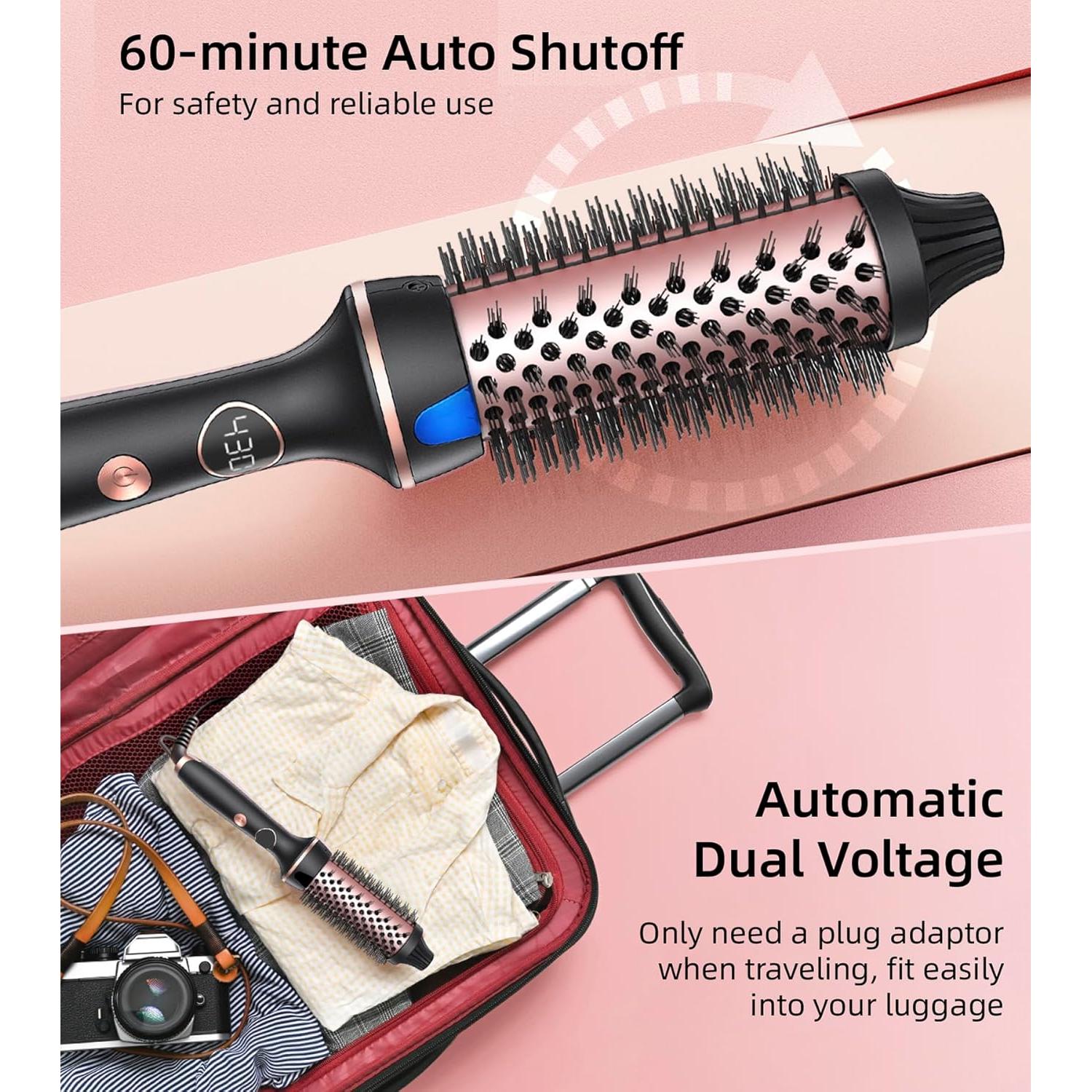 Cepillo Térmico Desalo 1.5" Negro - Voluminizador Iónico