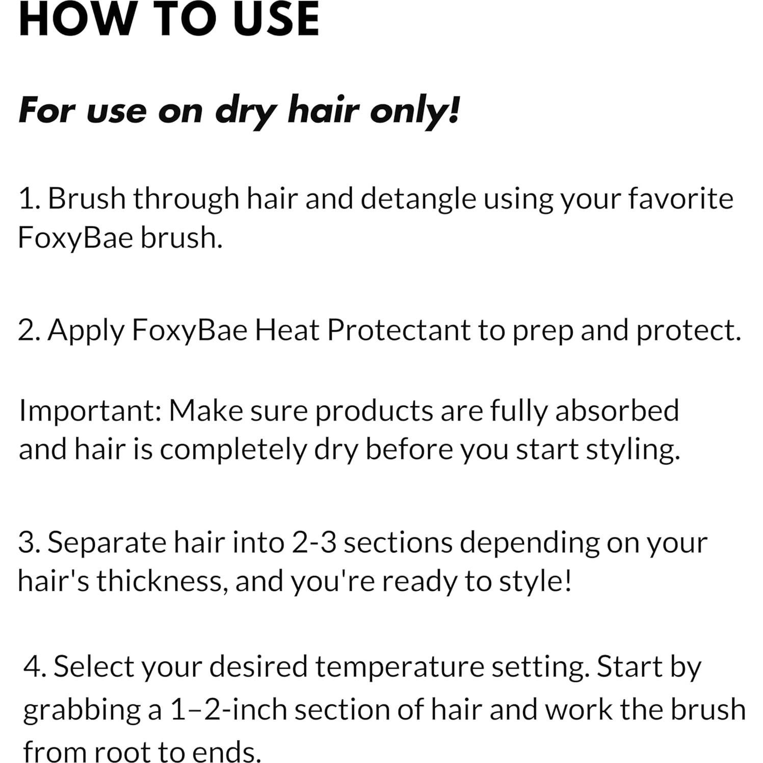 Cepillo Redondo Calentado FoxyBae 3.18 cm - Alisador y Rizador