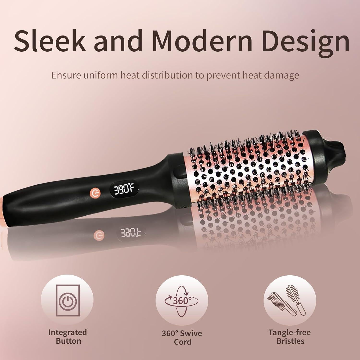 Cepillo Térmico Gexloryn 1.5" Cerámica Tourmalina 3 Temperaturas