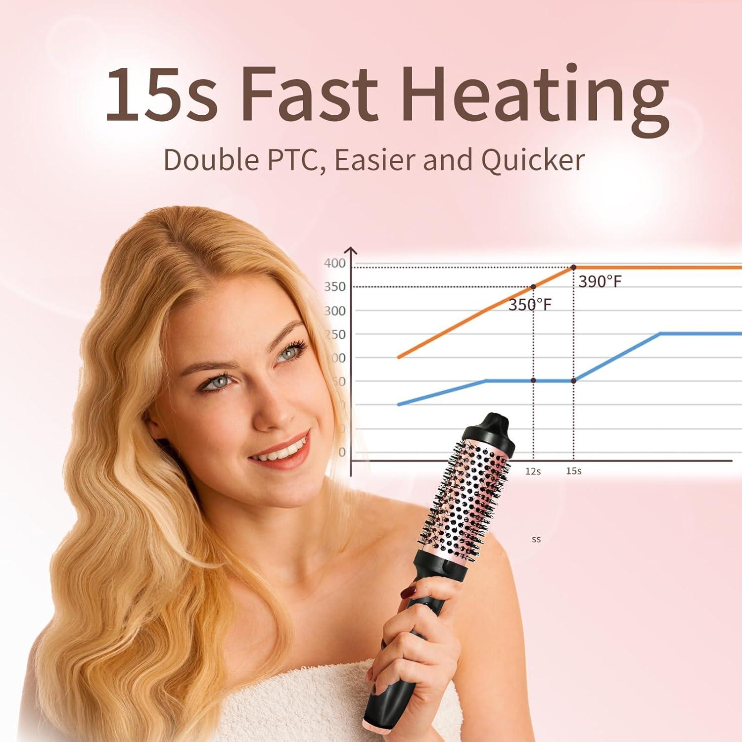 Cepillo Térmico Gexloryn 1.5" Cerámica Tourmalina 3 Temperaturas