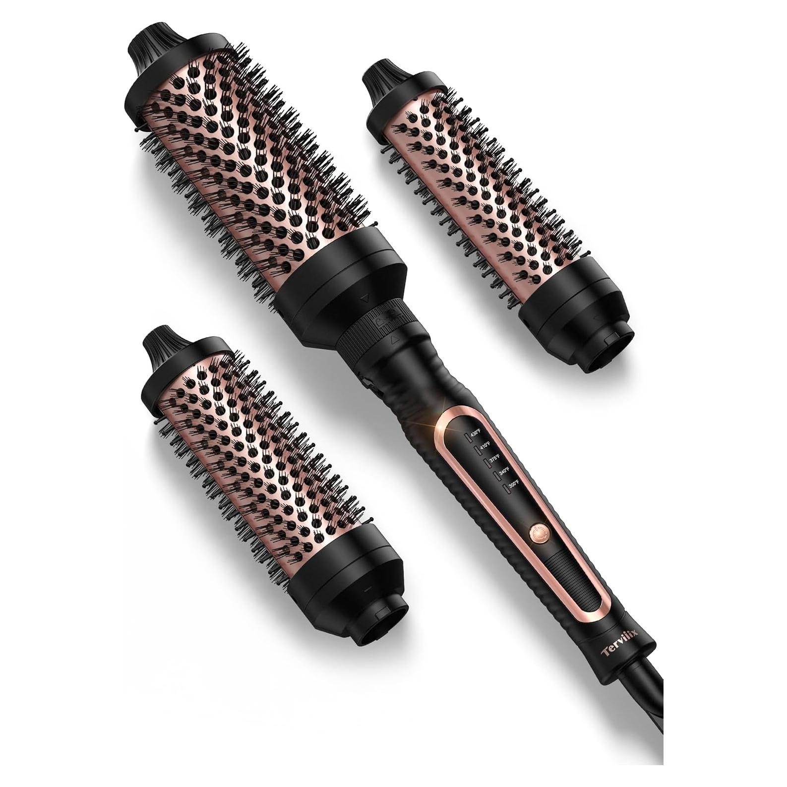 Conjunto de Cepillos Térmicos Terviiix PRO 3 en 1 con 3 Cabezas