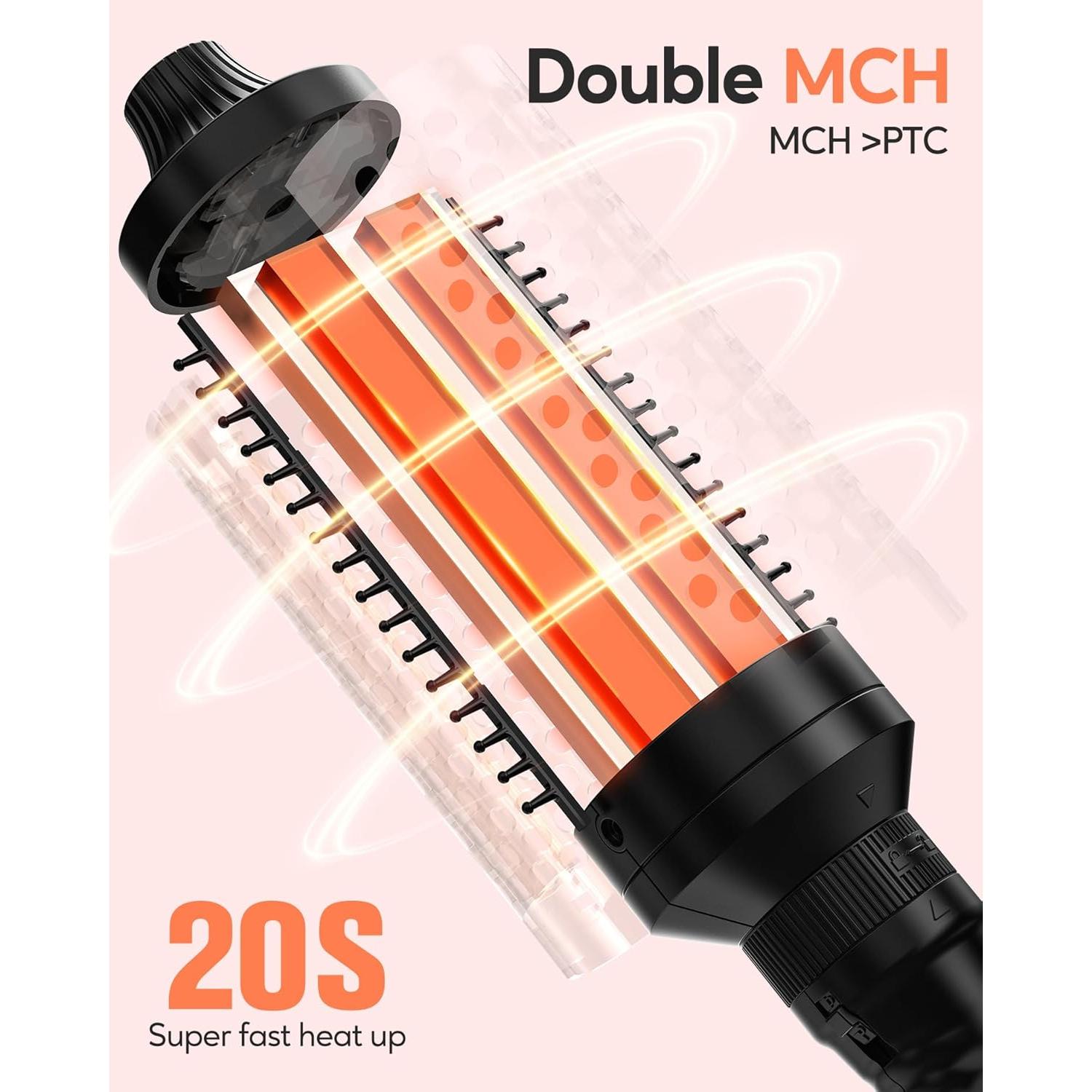 Conjunto de Cepillos Térmicos Terviiix PRO 3 en 1 con 3 Cabezas