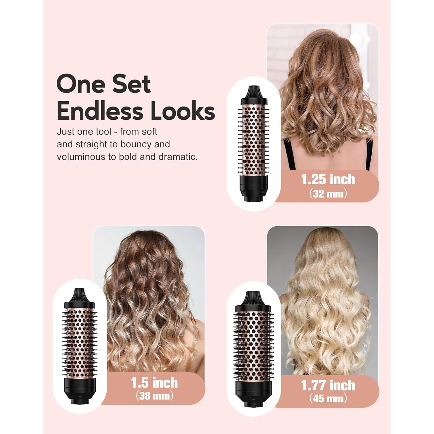 Conjunto de Cepillos Térmicos Terviiix PRO 3 en 1 con 3 Cabezas