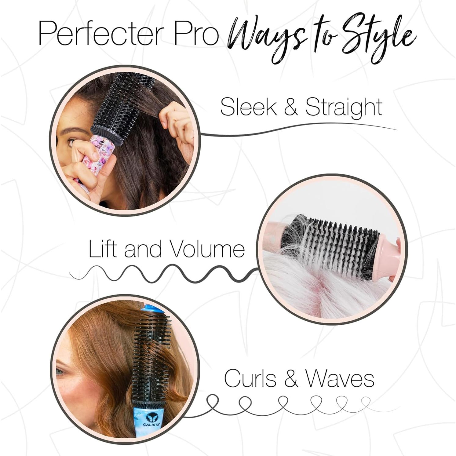 Cepillo Redondo Calista Perfecter Pro 1.0" Calentado - Daisy Bloom