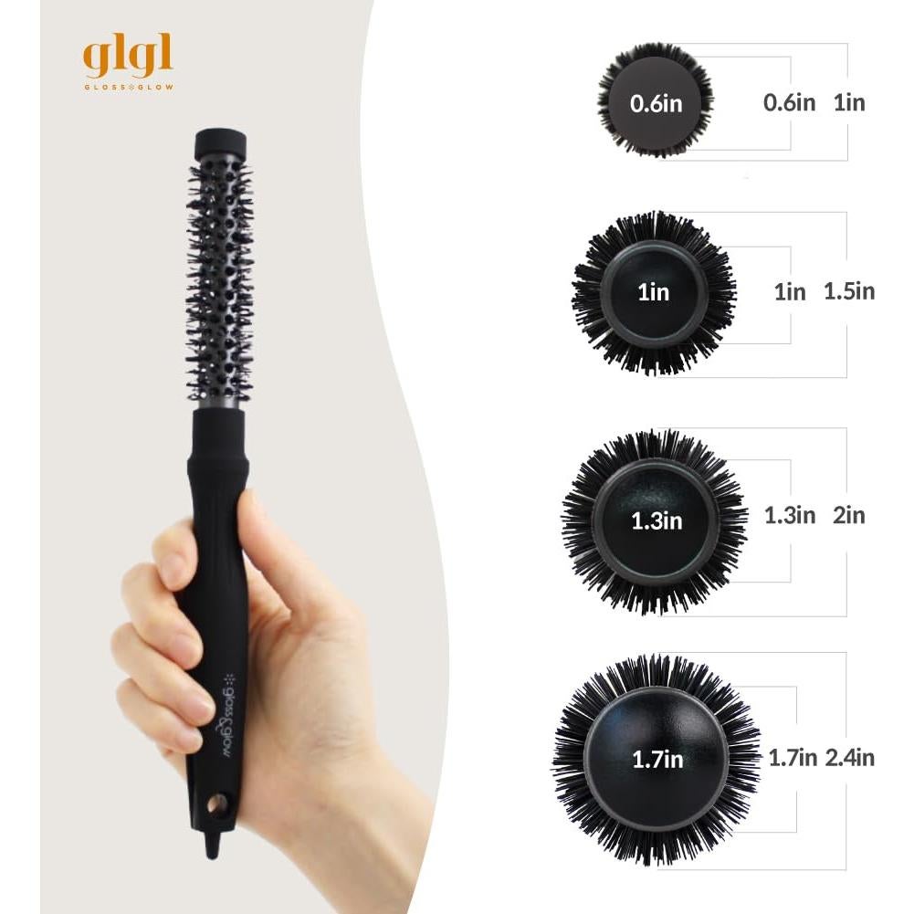 Cepillo Redondo Profesional GLGL 1.5 cm para Volumen y Rizos