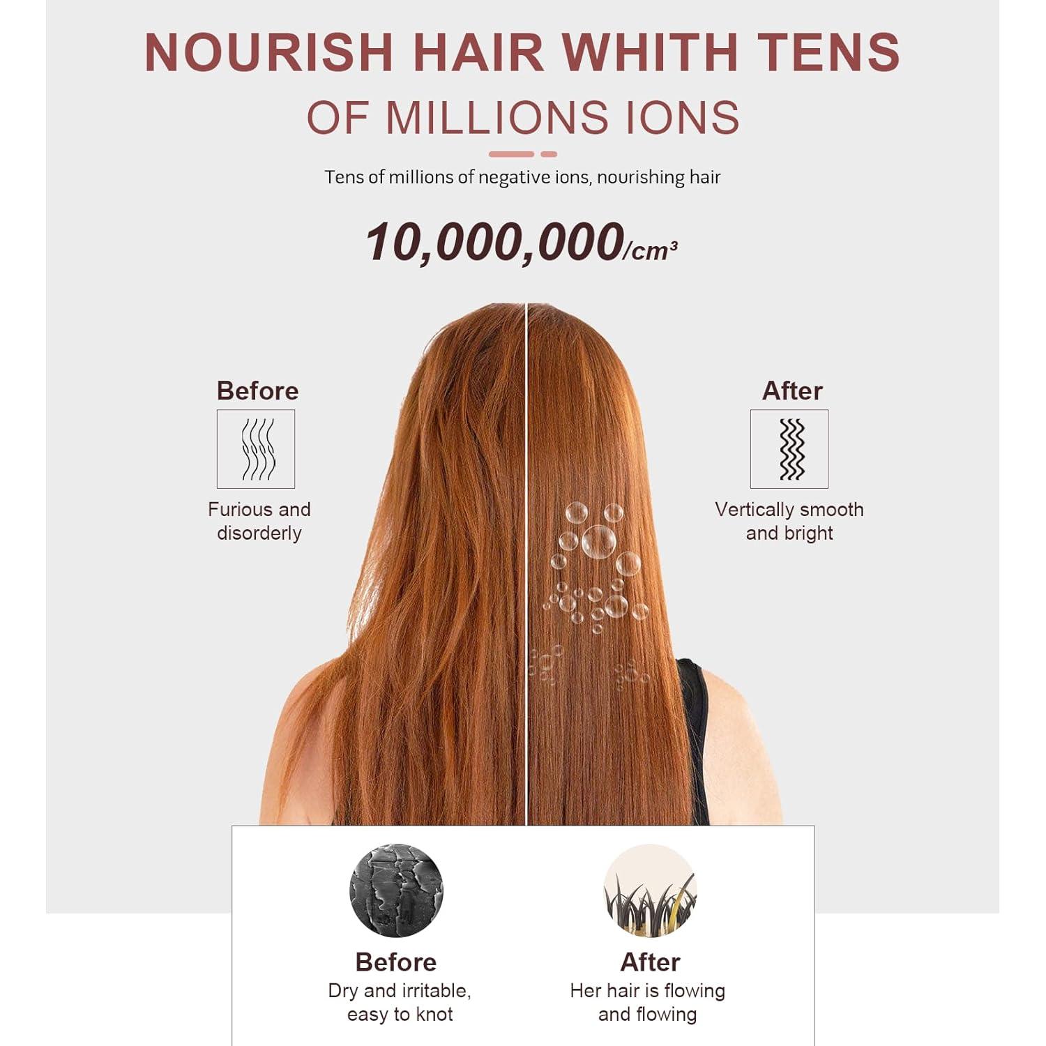 Cepillo Alisador de Cabello MEGAWISE KL-1025 Cerámico 232°C