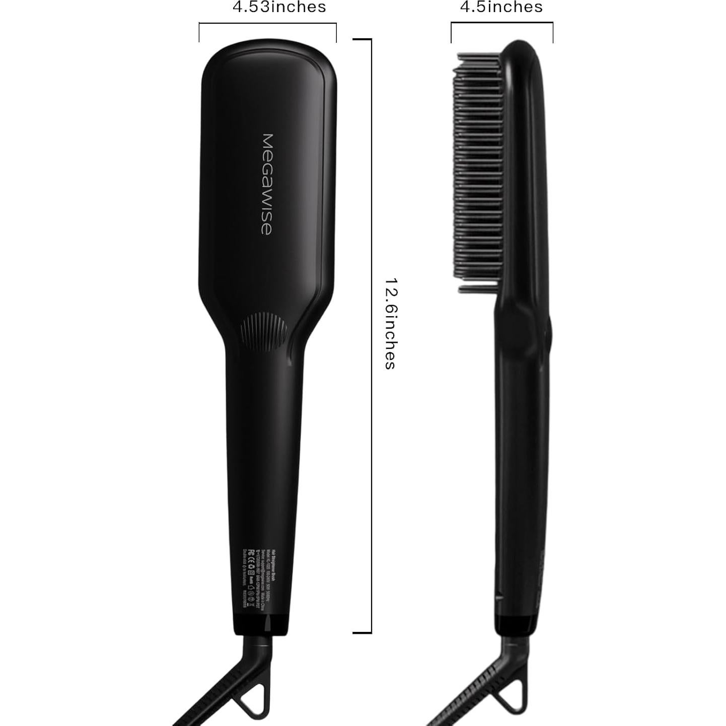 Cepillo Alisador de Cabello MEGAWISE KL-1025 Cerámico 232°C