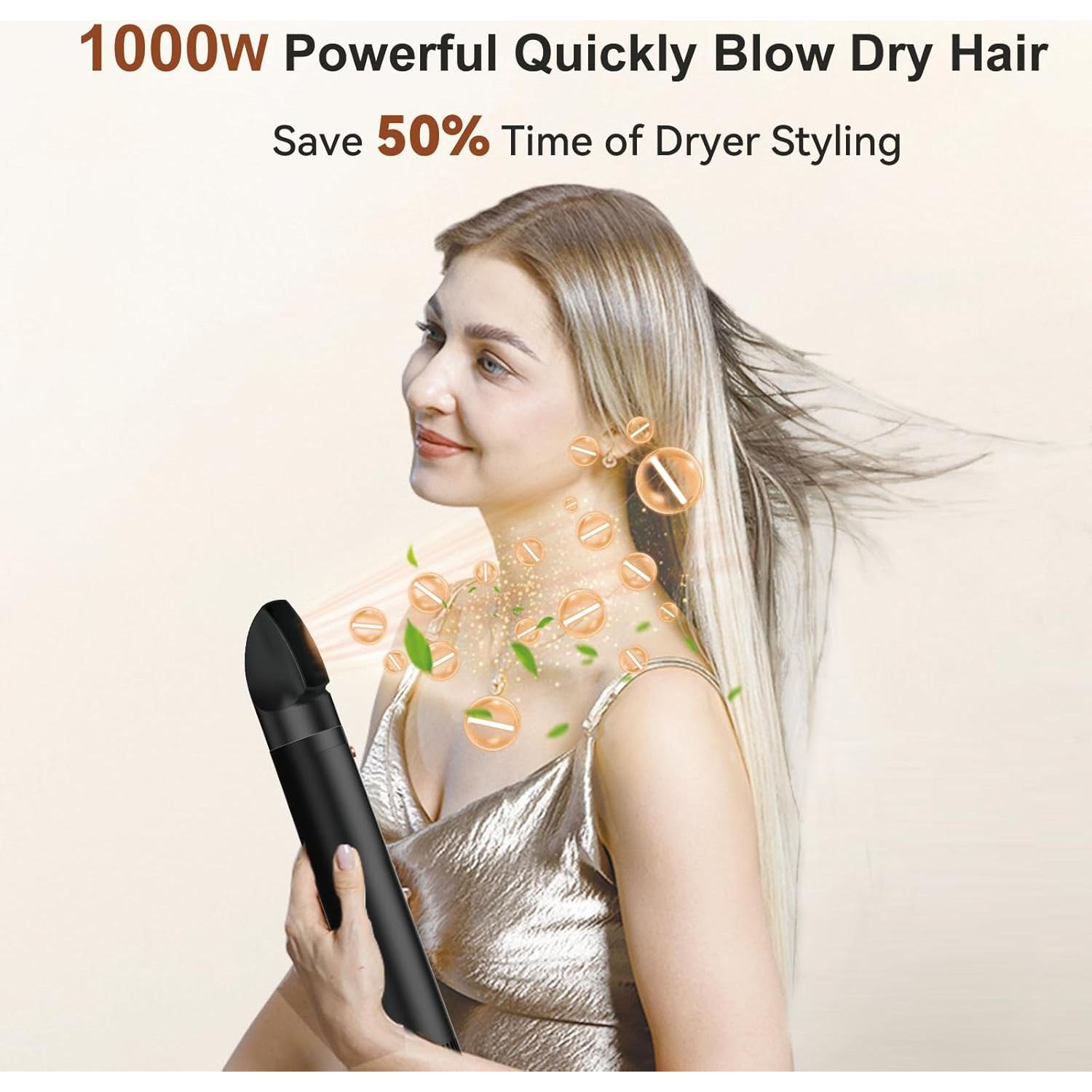 Cepillo Secador de Pelo Rotatorio 3 en 1 Trylater 2" y 1.5"