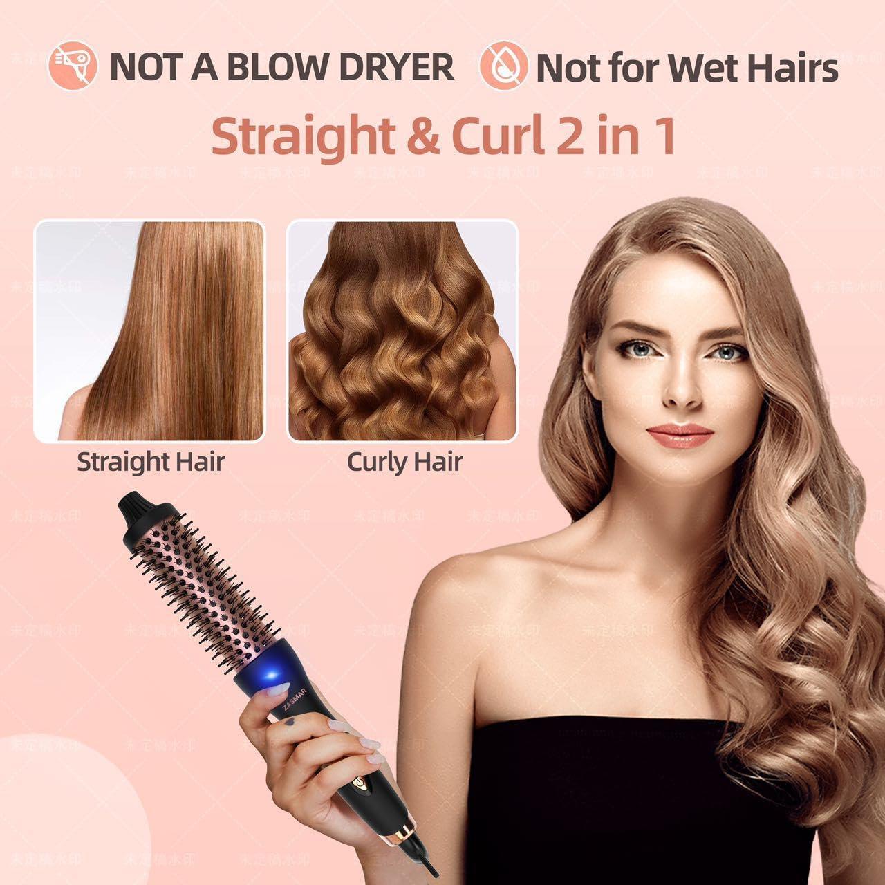 Cepillo Térmico Redondo ZASMAR 1.5" Cerámica 10 Temperaturas