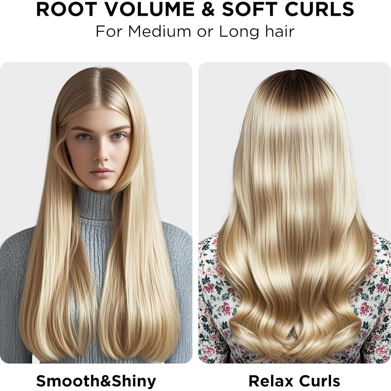 Cepillo Calentado Aima Beauty 1.3" Dorado para Rizar Cabello