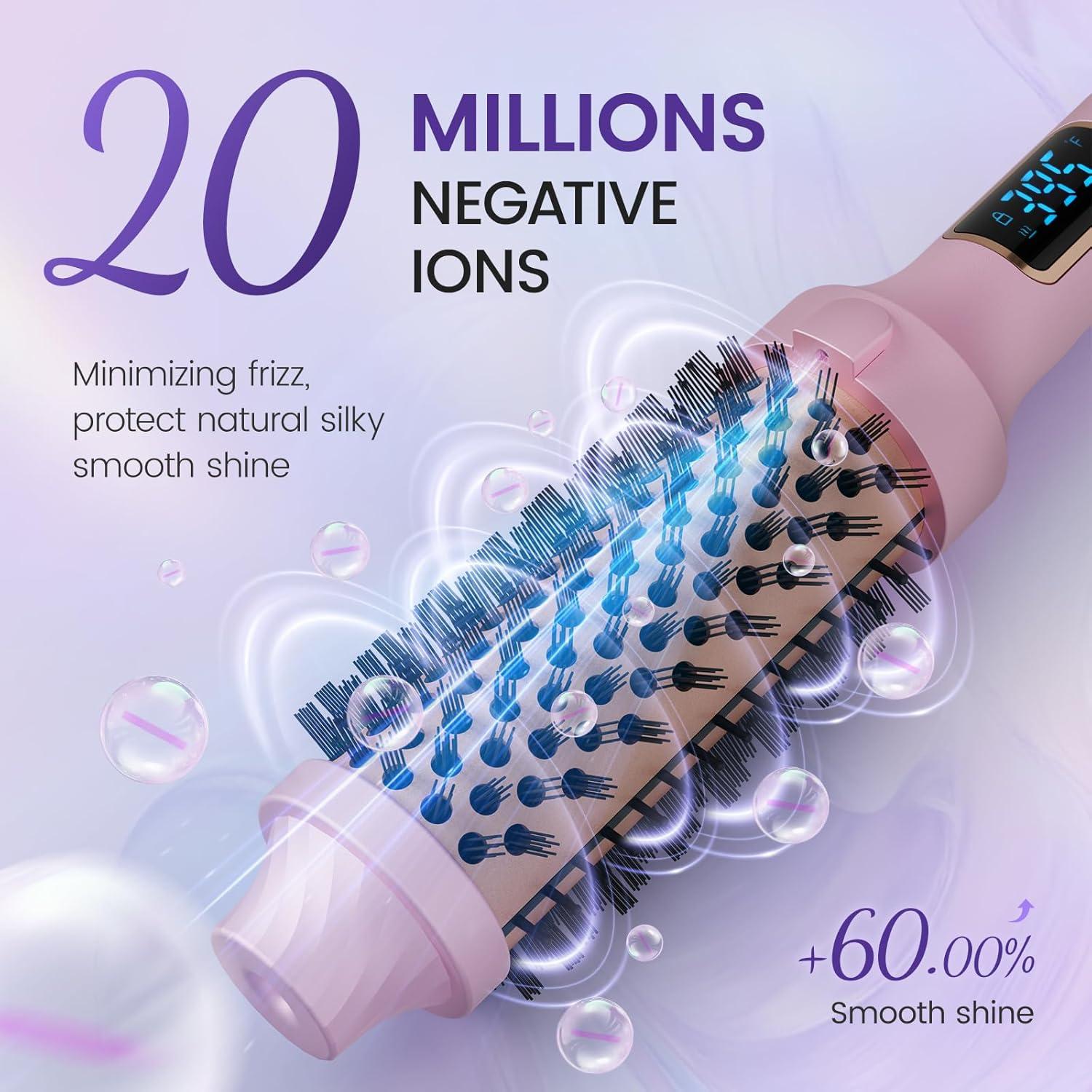 Cepillo Térmico PRITECH 1.5" Cerámico Ajustable Iónico