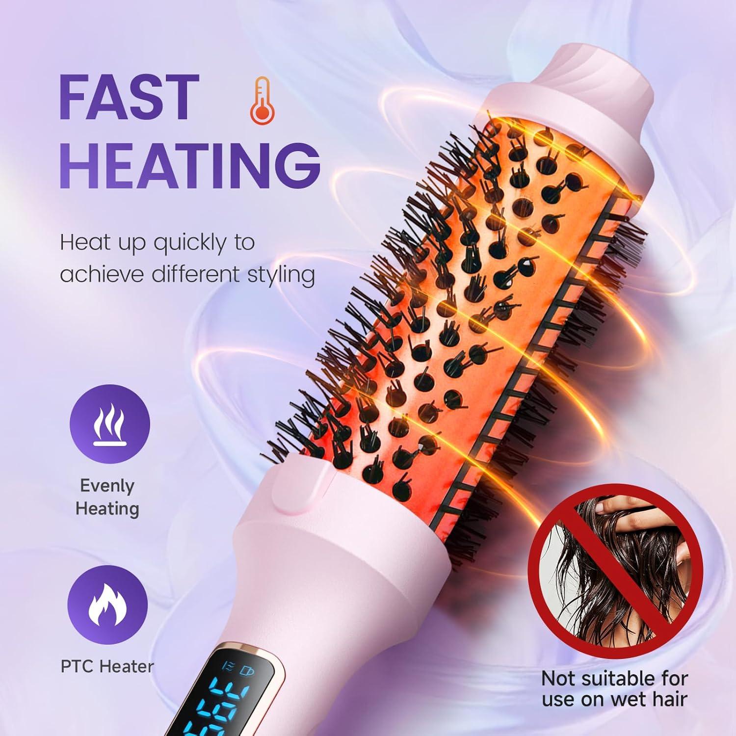 Cepillo Térmico PRITECH 1.5" Cerámico Ajustable Iónico