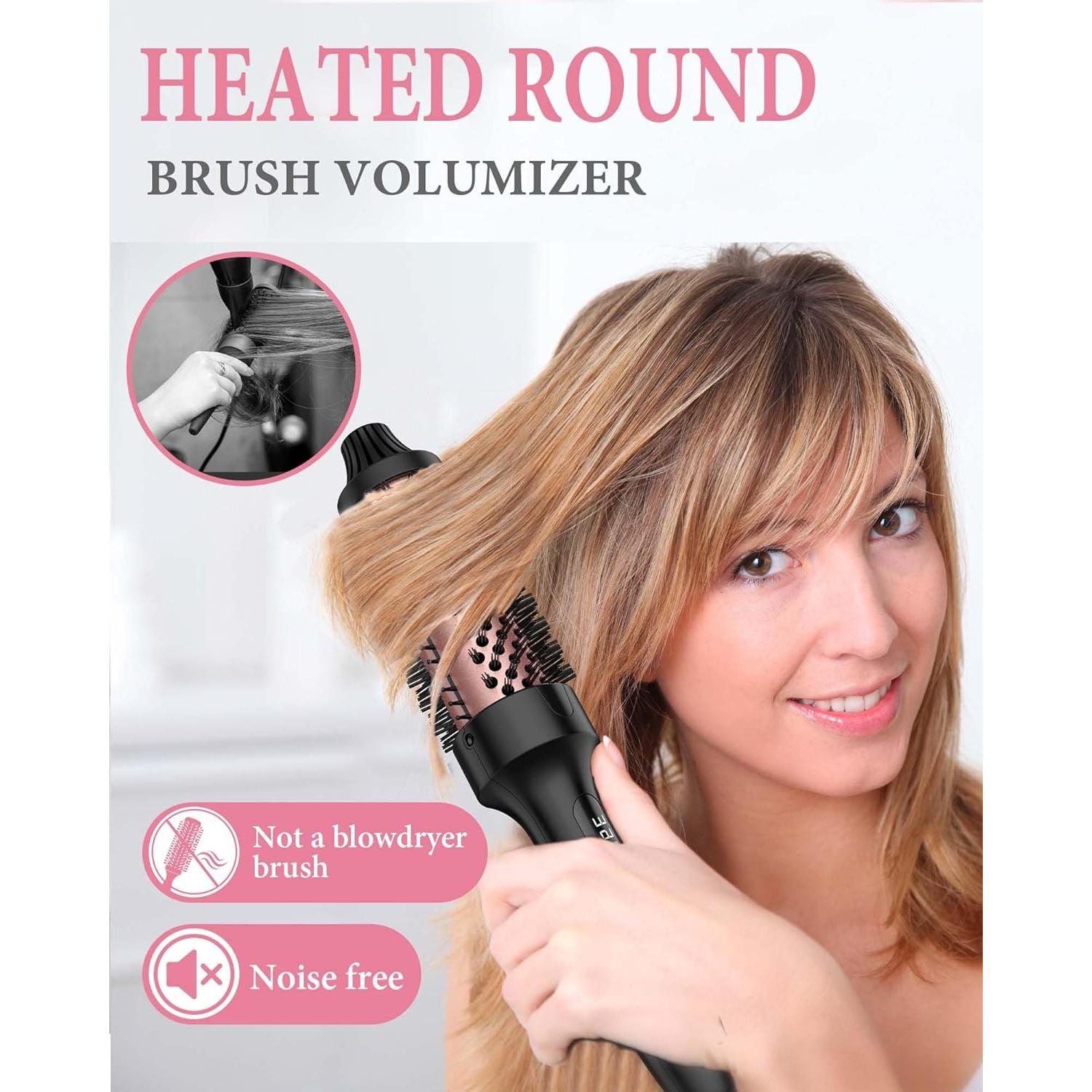 Cepillo Térmico ANWA 1.5" Cerámico de Turmalina para Rizar y Alisar