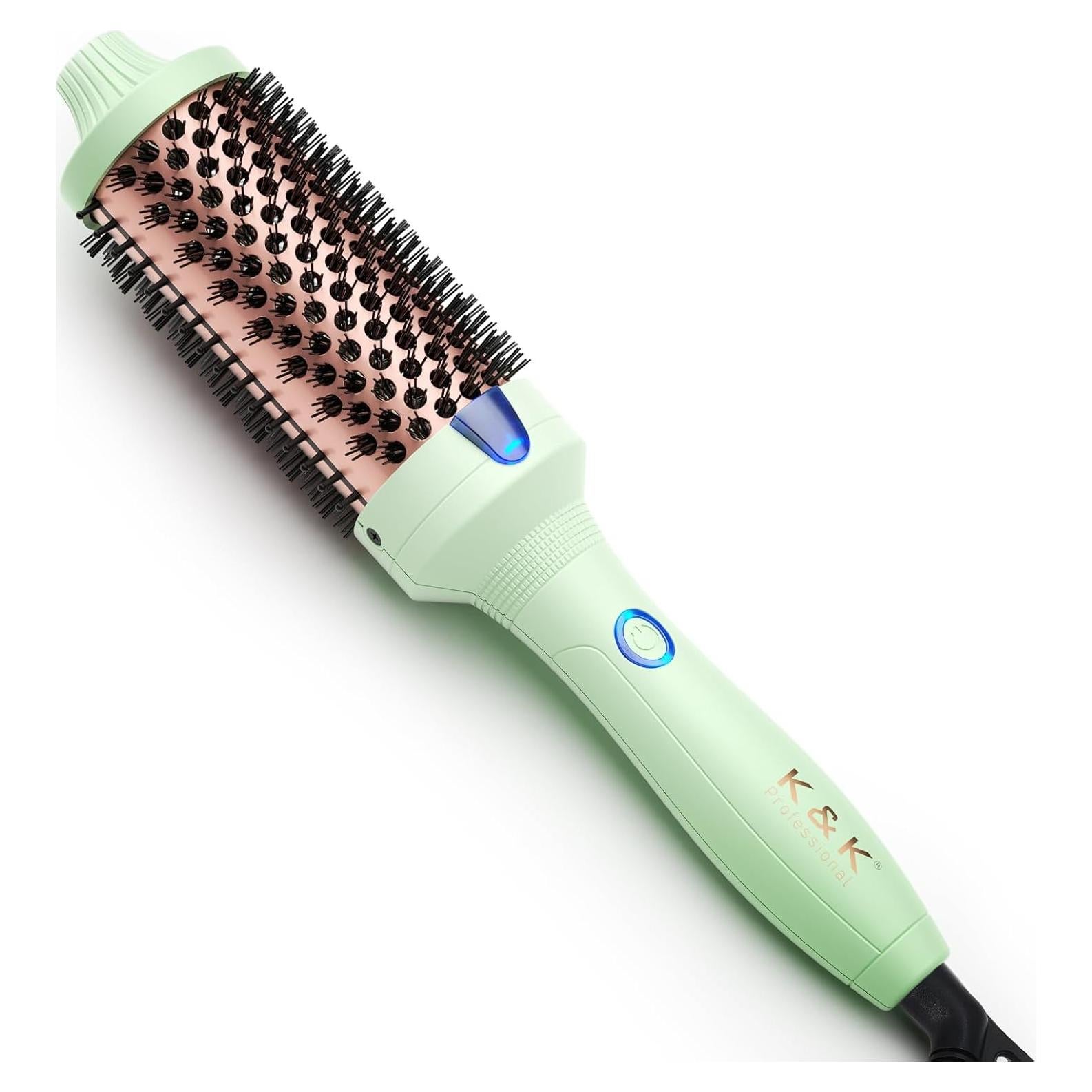 Cepillo Térmico K&K Pro 4.4 cm con Iones Negativos y Doble Voltaje