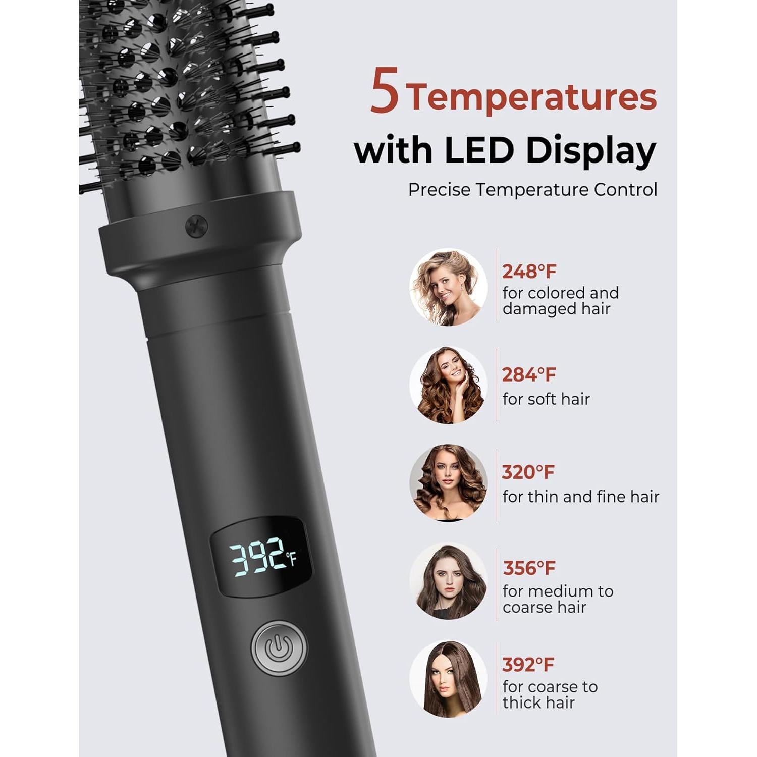 Cepillo Térmico Ukliss 1.5" Cerámica Iónica 9 Temperaturas