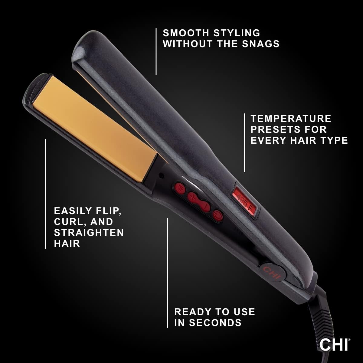 Plancha de Cabello CHI G2 Digital 1" Cerámica Titanio 218°C