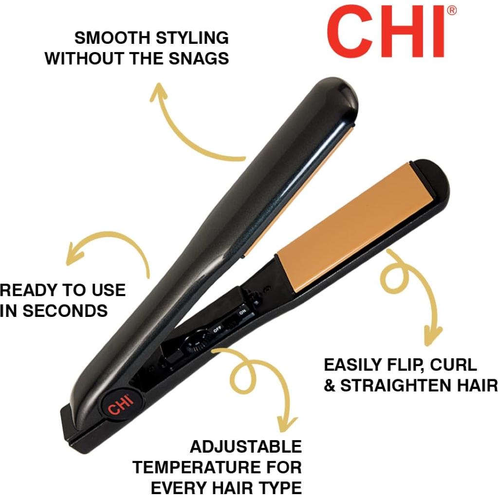 Plancha de Cerámica de Turmalina CHI 3.81 cm Alisador de Cabello