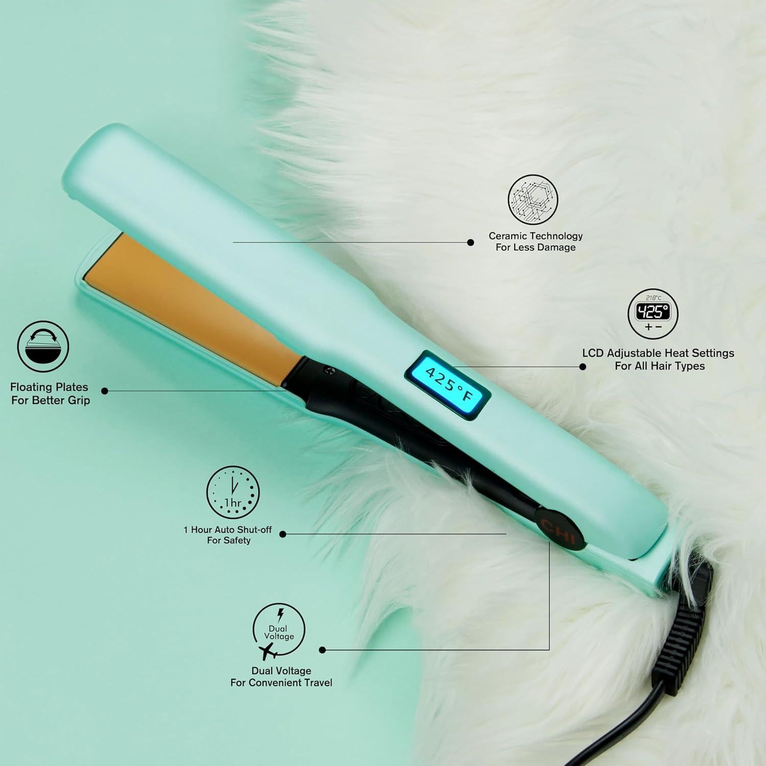 Plancha de Pelo CHI Original Cerámica 1.25" (3.18 cm) Mojito